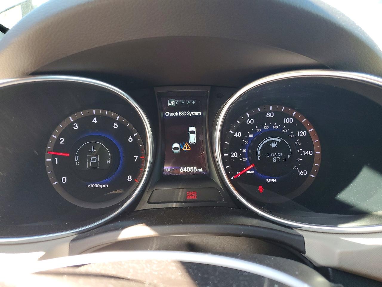 2014 Hyundai Santa Fe Gls Gray vin: KM8SRDHF3EU068609