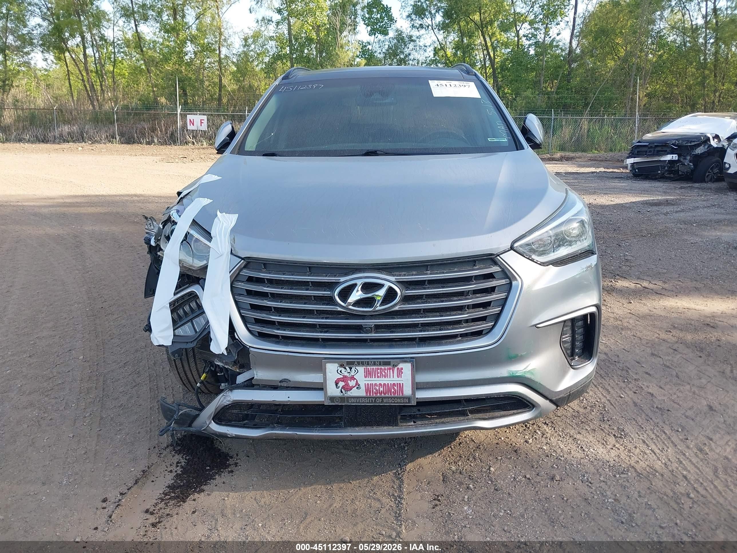 2017 Hyundai Santa Fe Limited Ultimate Gray vin: KM8SRDHF3HU177446