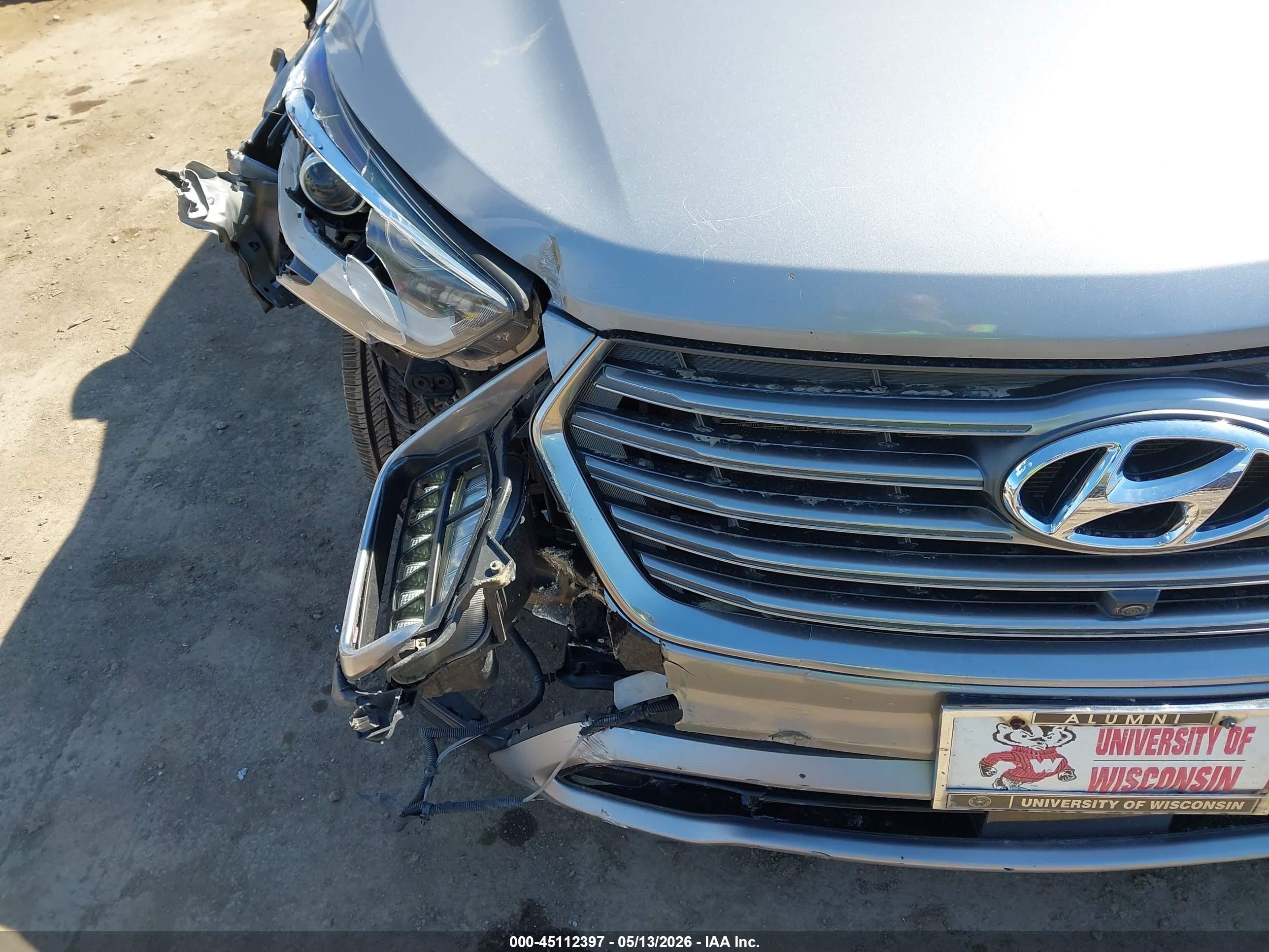 2017 Hyundai Santa Fe Limited Ultimate Gray vin: KM8SRDHF3HU177446