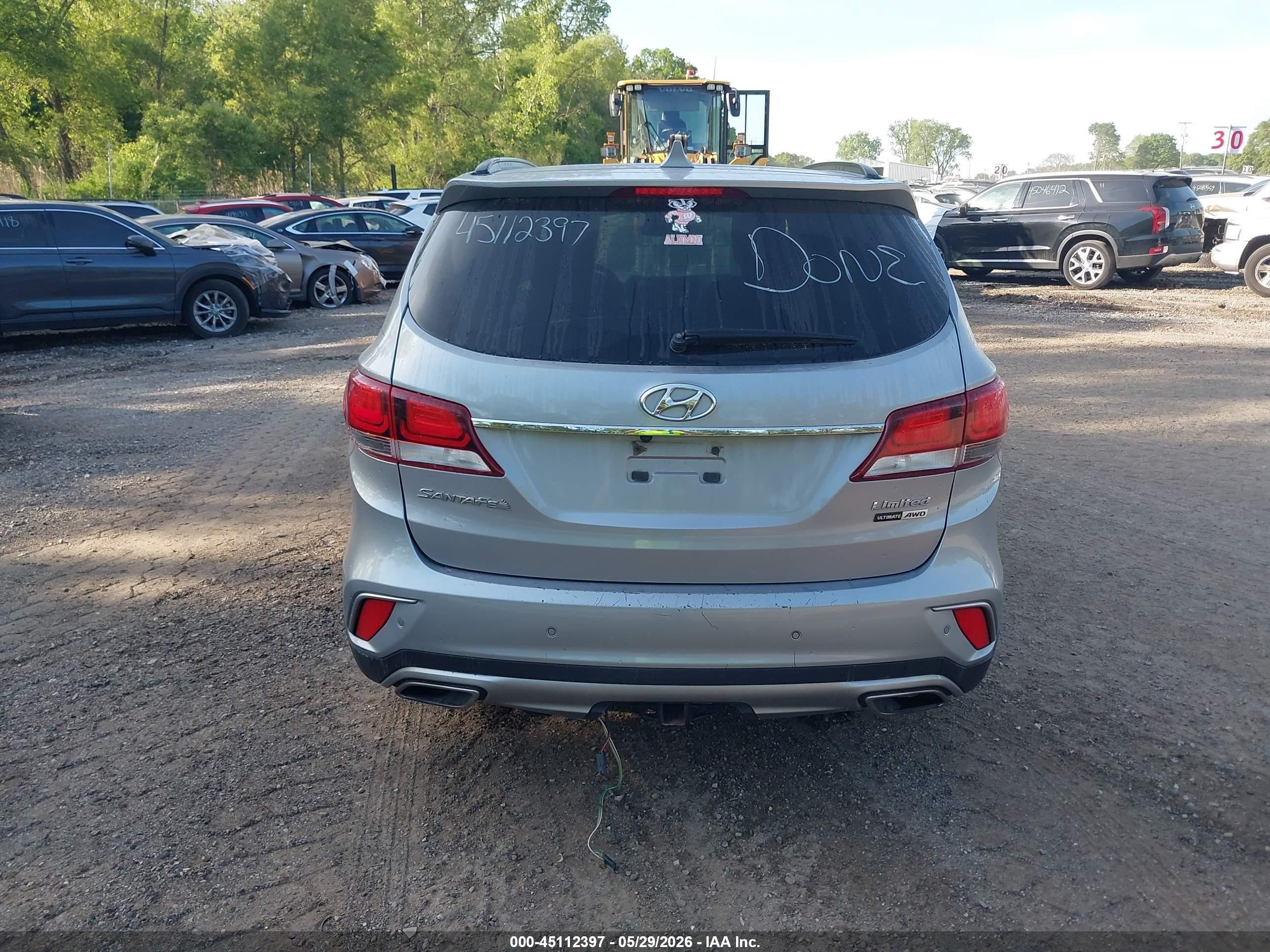 2017 Hyundai Santa Fe Limited Ultimate Gray vin: KM8SRDHF3HU177446