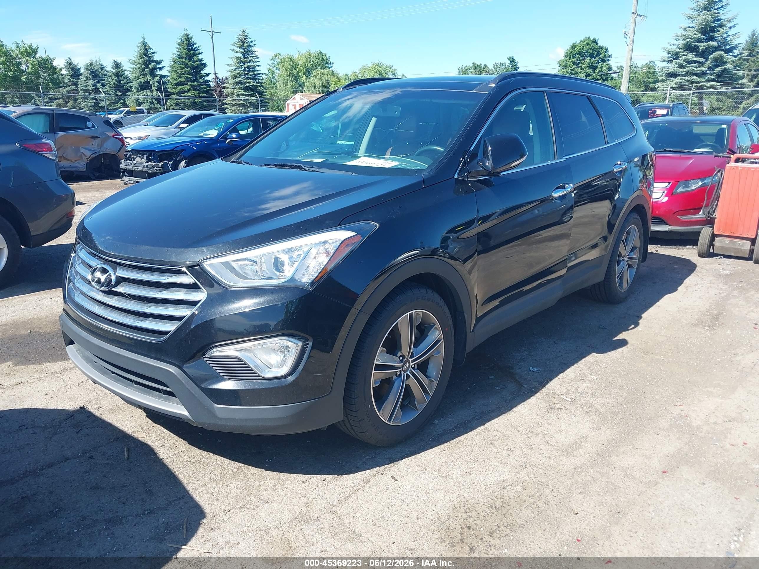 2014 Hyundai Santa Fe Limited Black vin: KM8SRDHF4EU076976