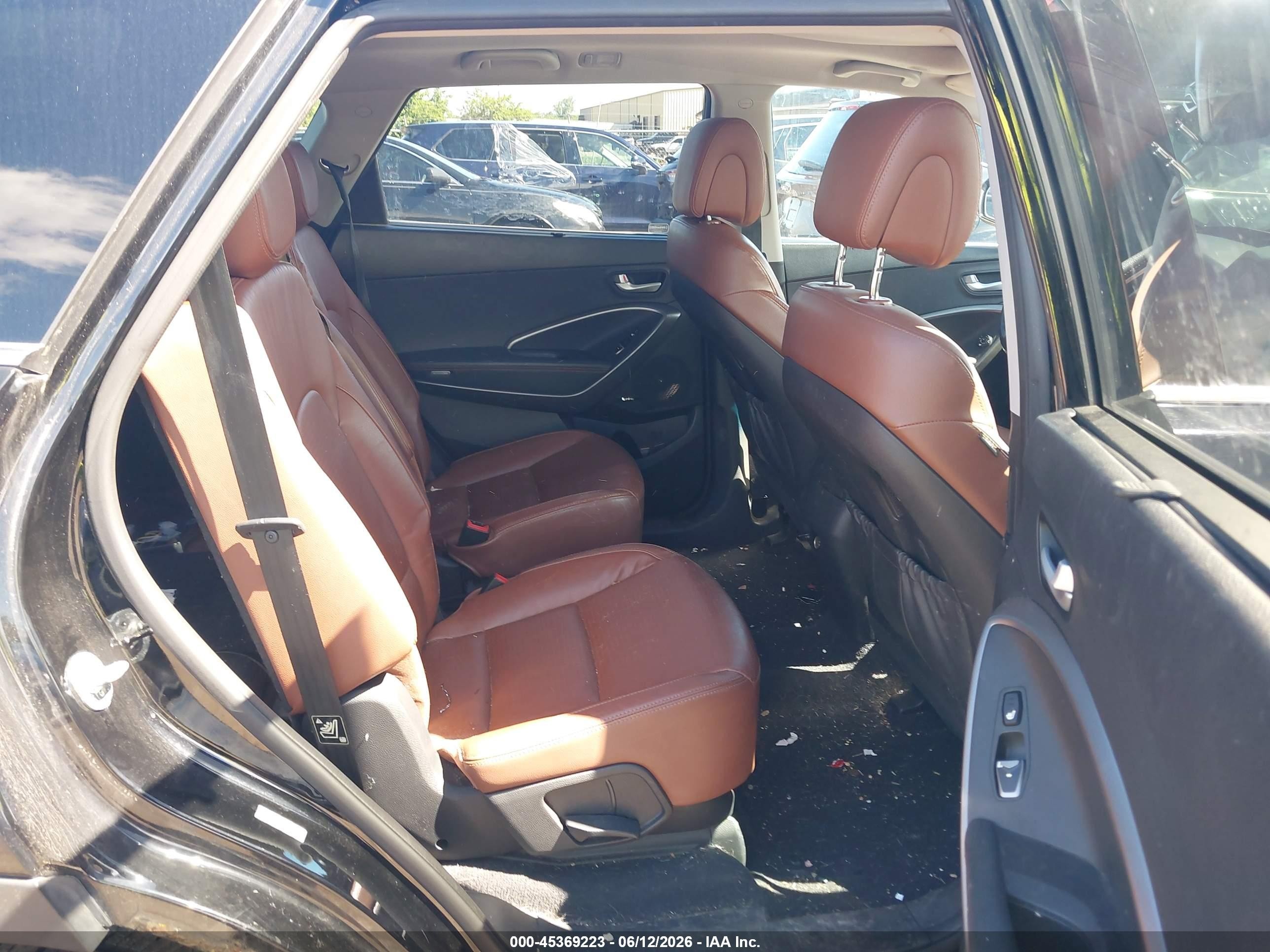 2014 Hyundai Santa Fe Limited Black vin: KM8SRDHF4EU076976