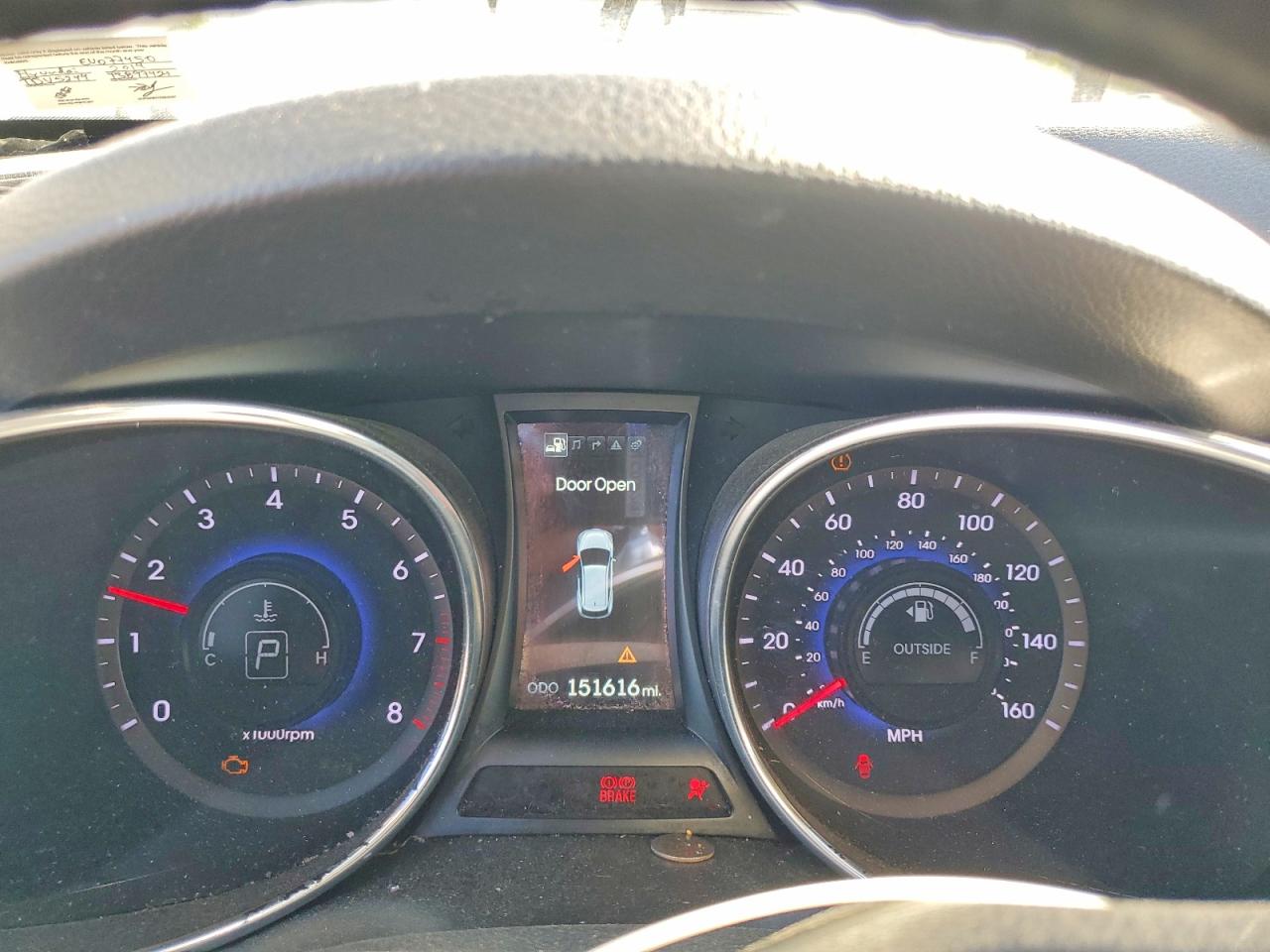 2014 Hyundai Santa Fe Gls White vin: KM8SRDHF4EU077450