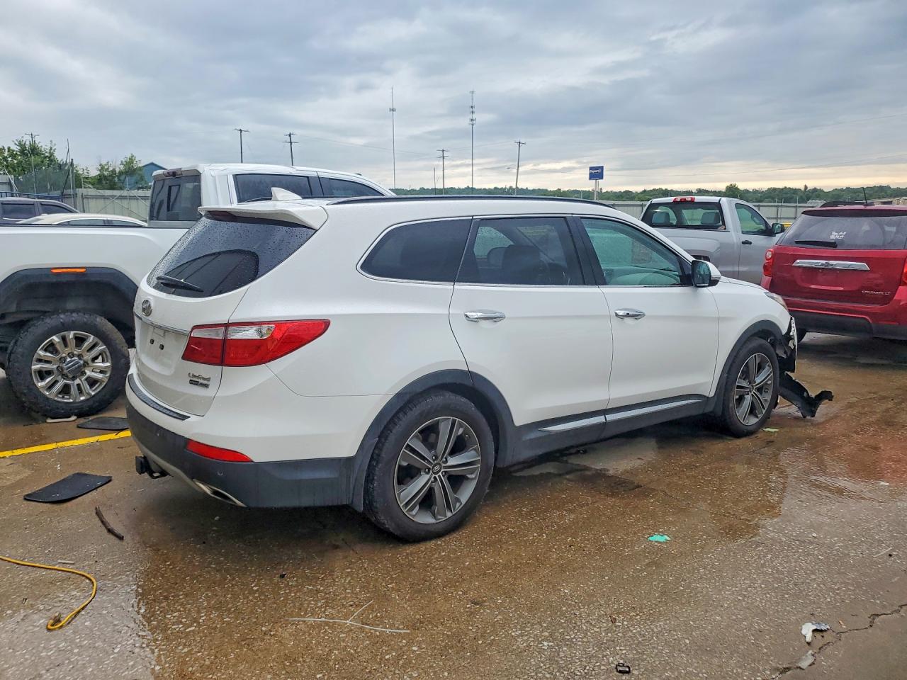 2015 Hyundai Santa Fe Limited White vin: KM8SRDHF4FU125997