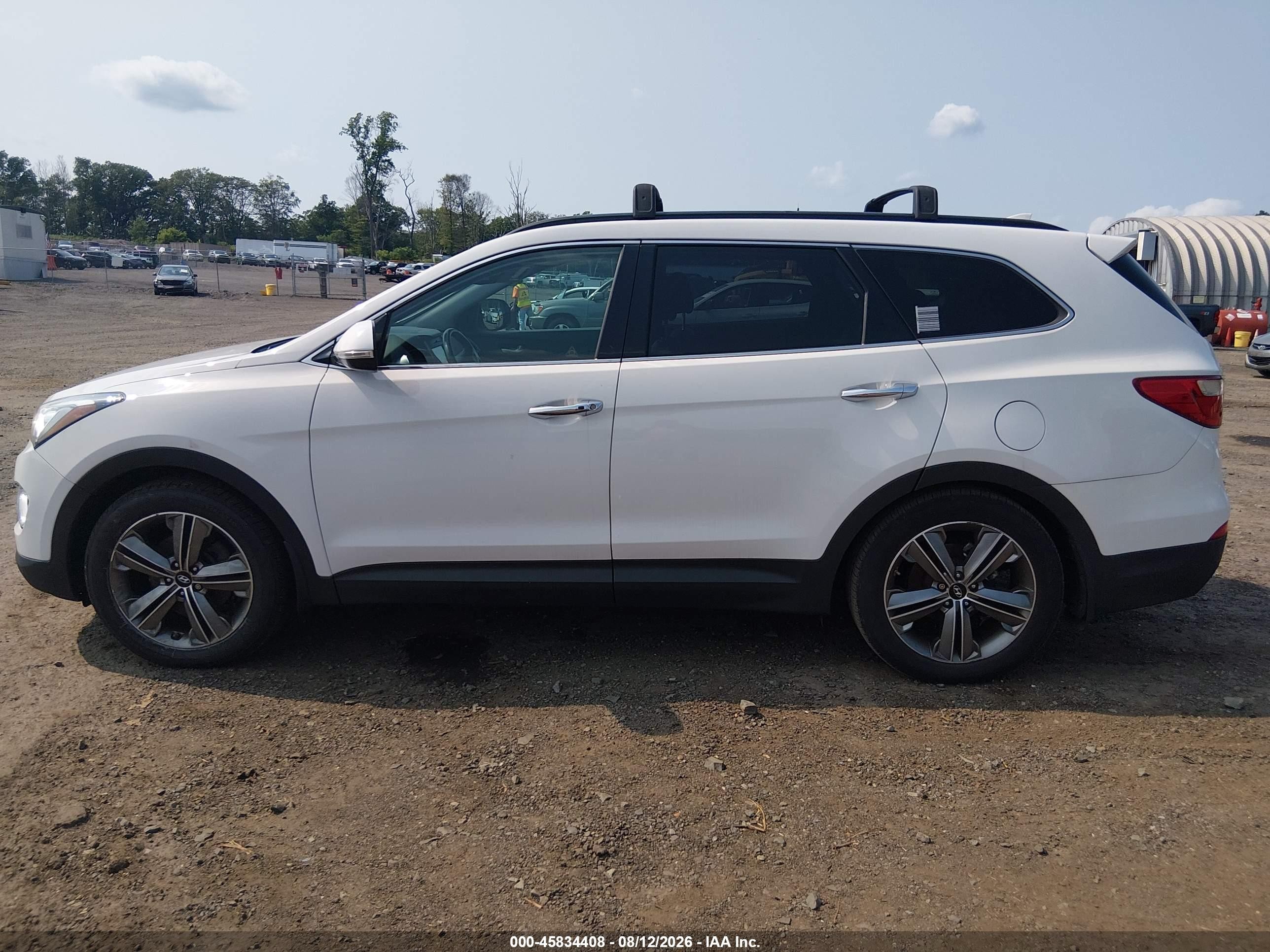 2015 Hyundai Santa Fe Gls White vin: KM8SRDHF4FU128995