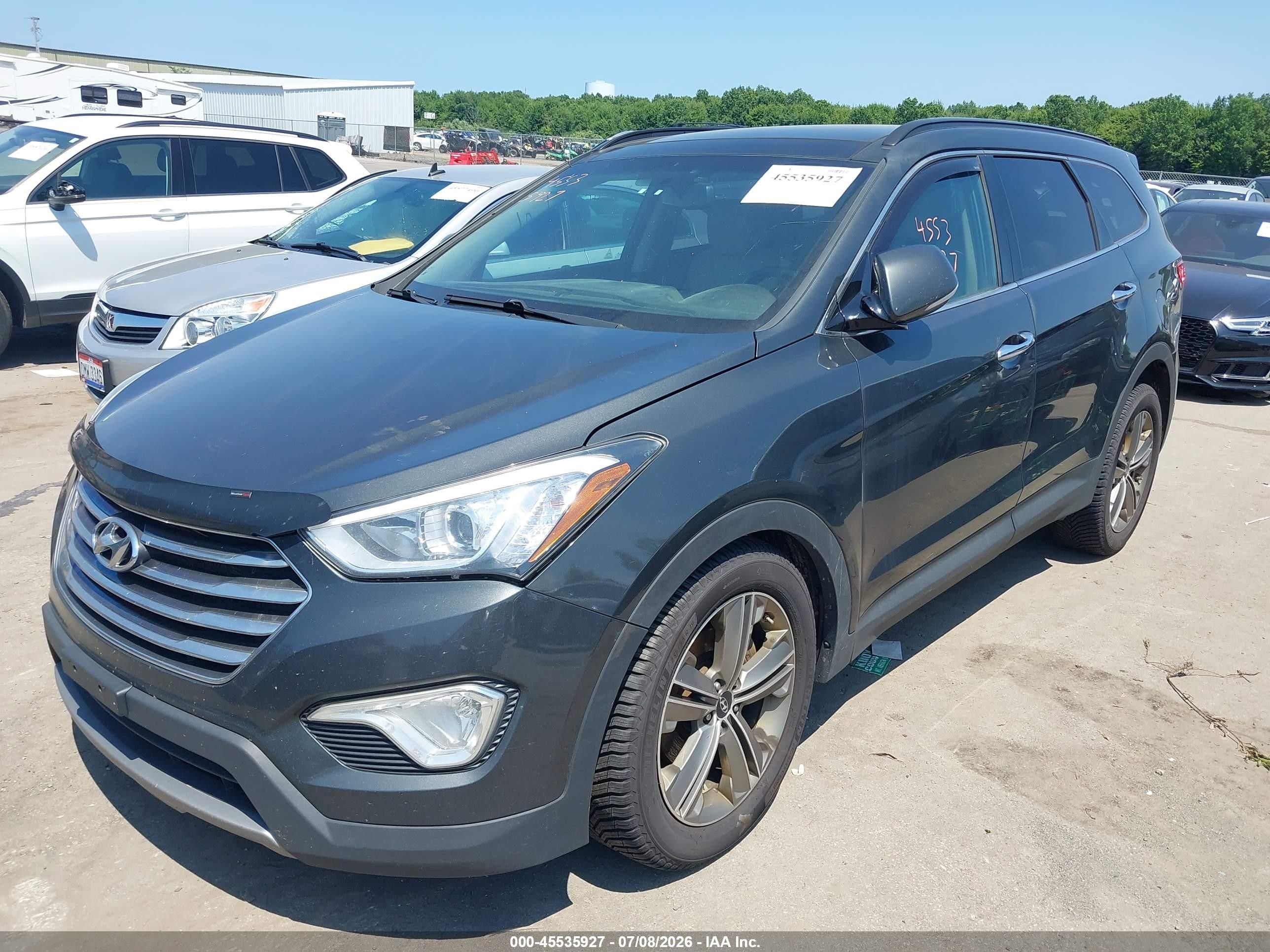 2013 Hyundai Santa Fe Limited Gray vin: KM8SRDHF5DU007194