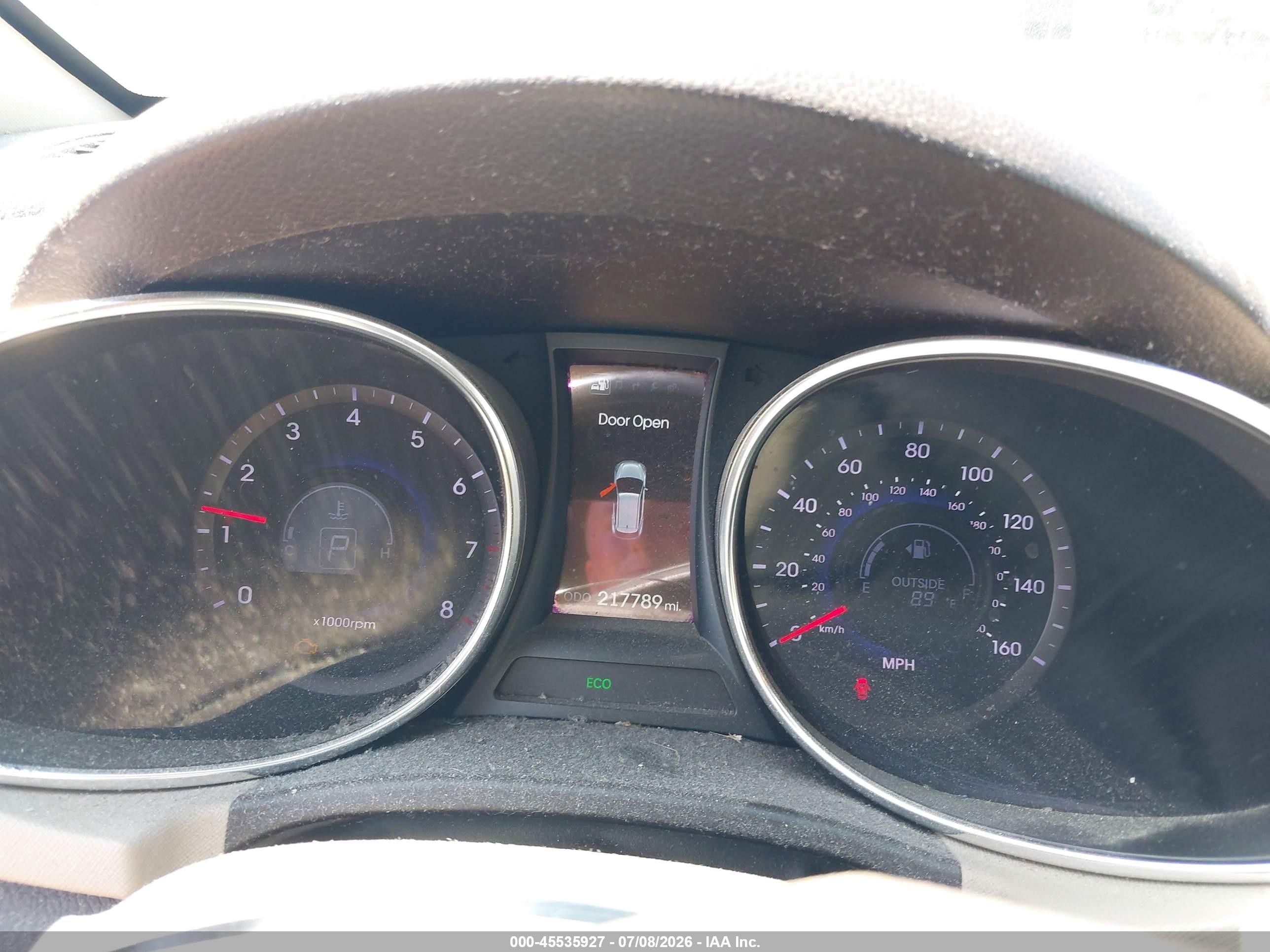 2013 Hyundai Santa Fe Limited Gray vin: KM8SRDHF5DU007194