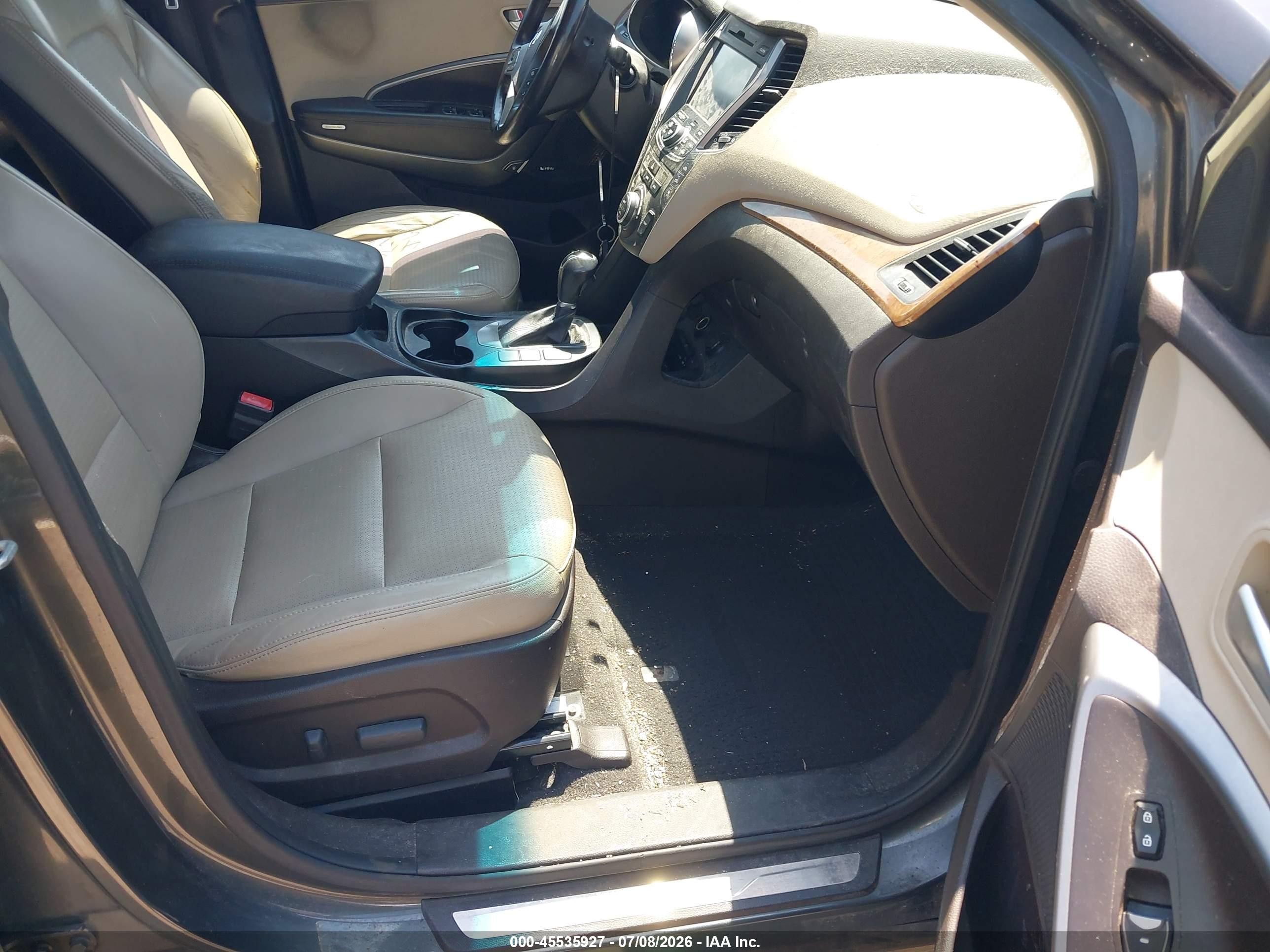 2013 Hyundai Santa Fe Limited Gray vin: KM8SRDHF5DU007194