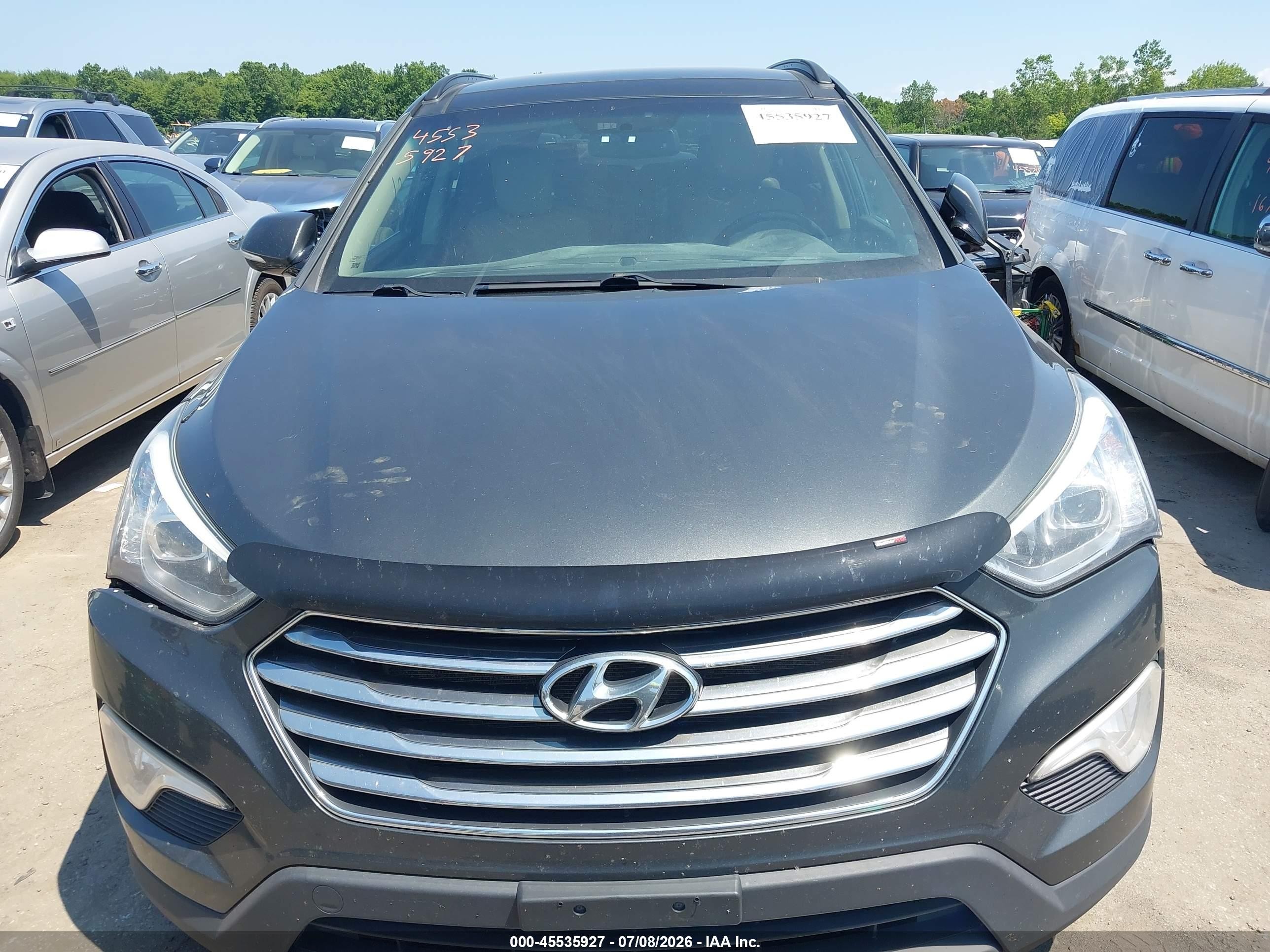 2013 Hyundai Santa Fe Limited Gray vin: KM8SRDHF5DU007194