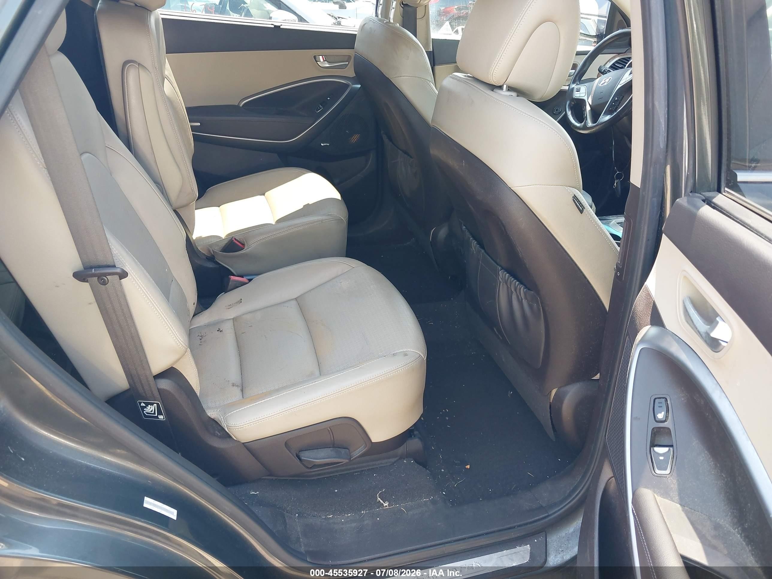 2013 Hyundai Santa Fe Limited Gray vin: KM8SRDHF5DU007194