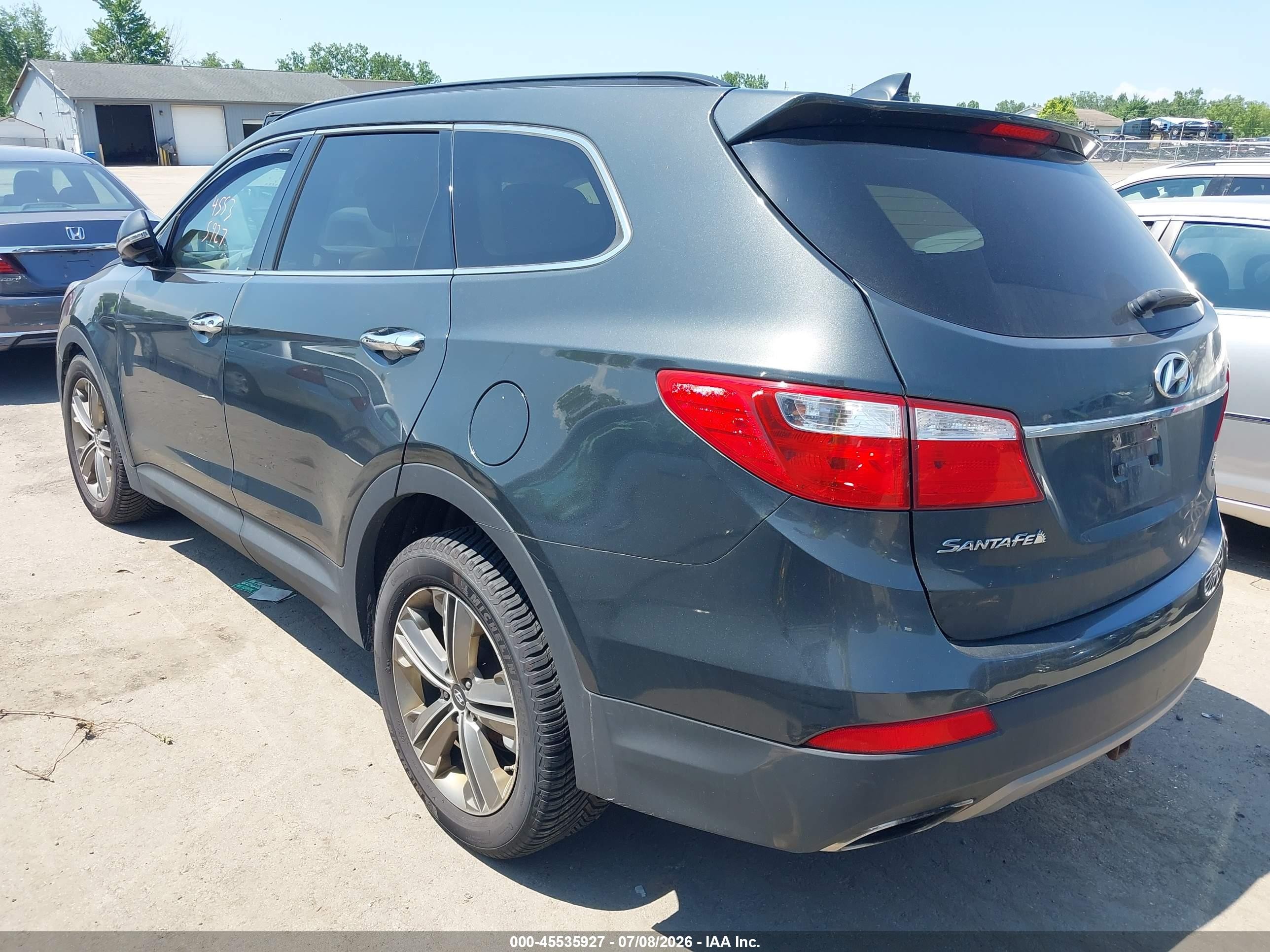 2013 Hyundai Santa Fe Limited Gray vin: KM8SRDHF5DU007194