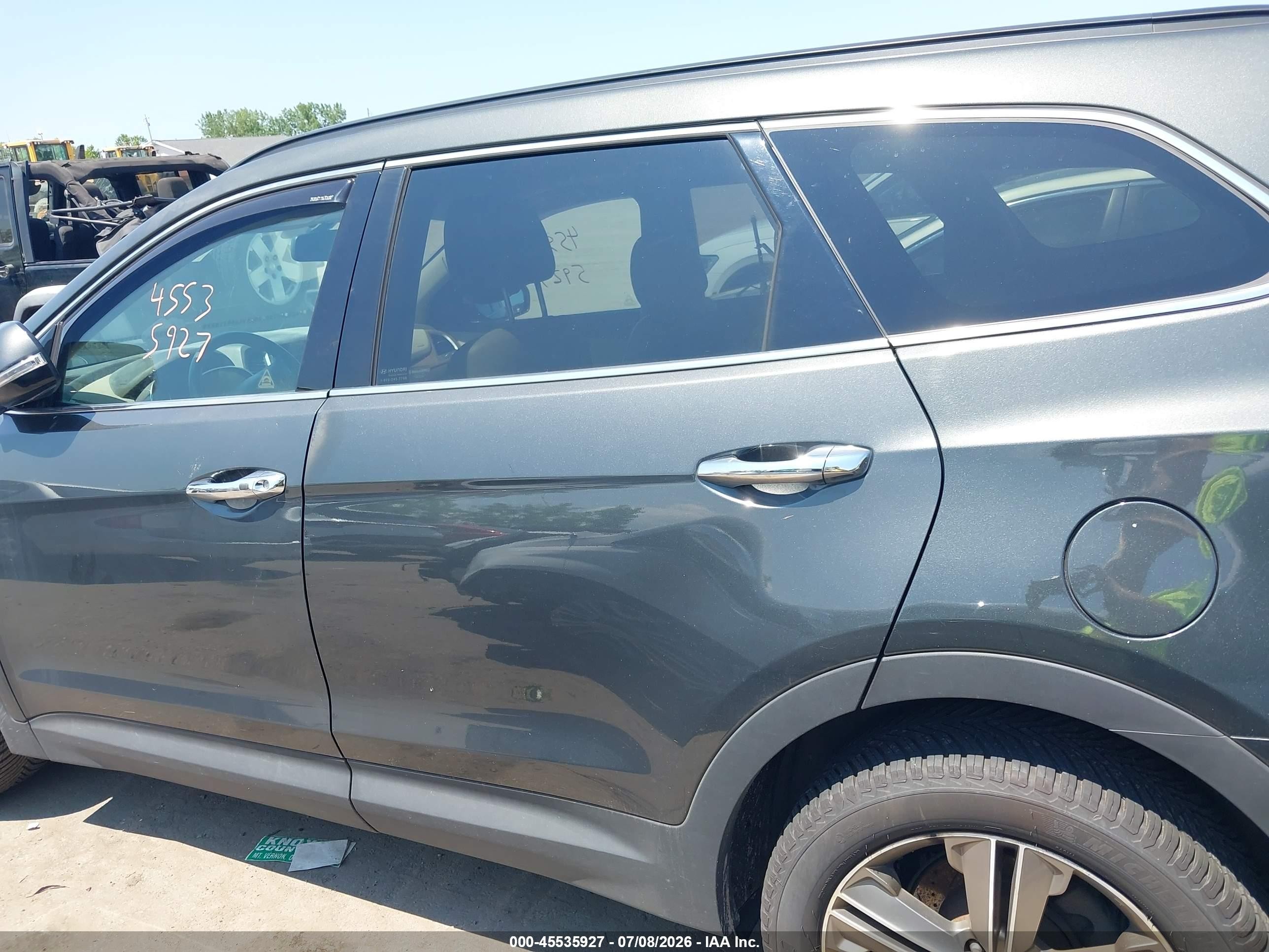 2013 Hyundai Santa Fe Limited Gray vin: KM8SRDHF5DU007194