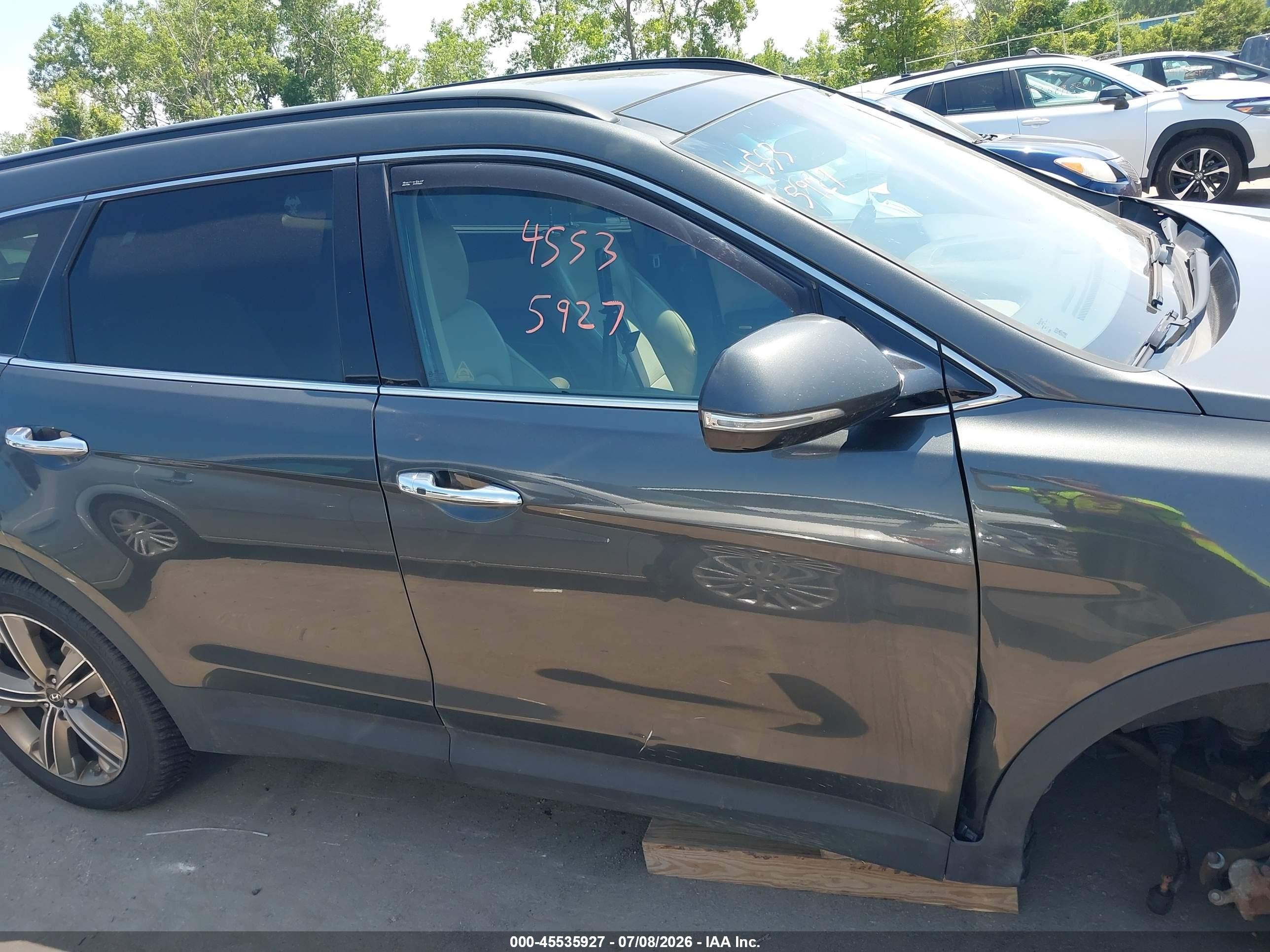 2013 Hyundai Santa Fe Limited Gray vin: KM8SRDHF5DU007194