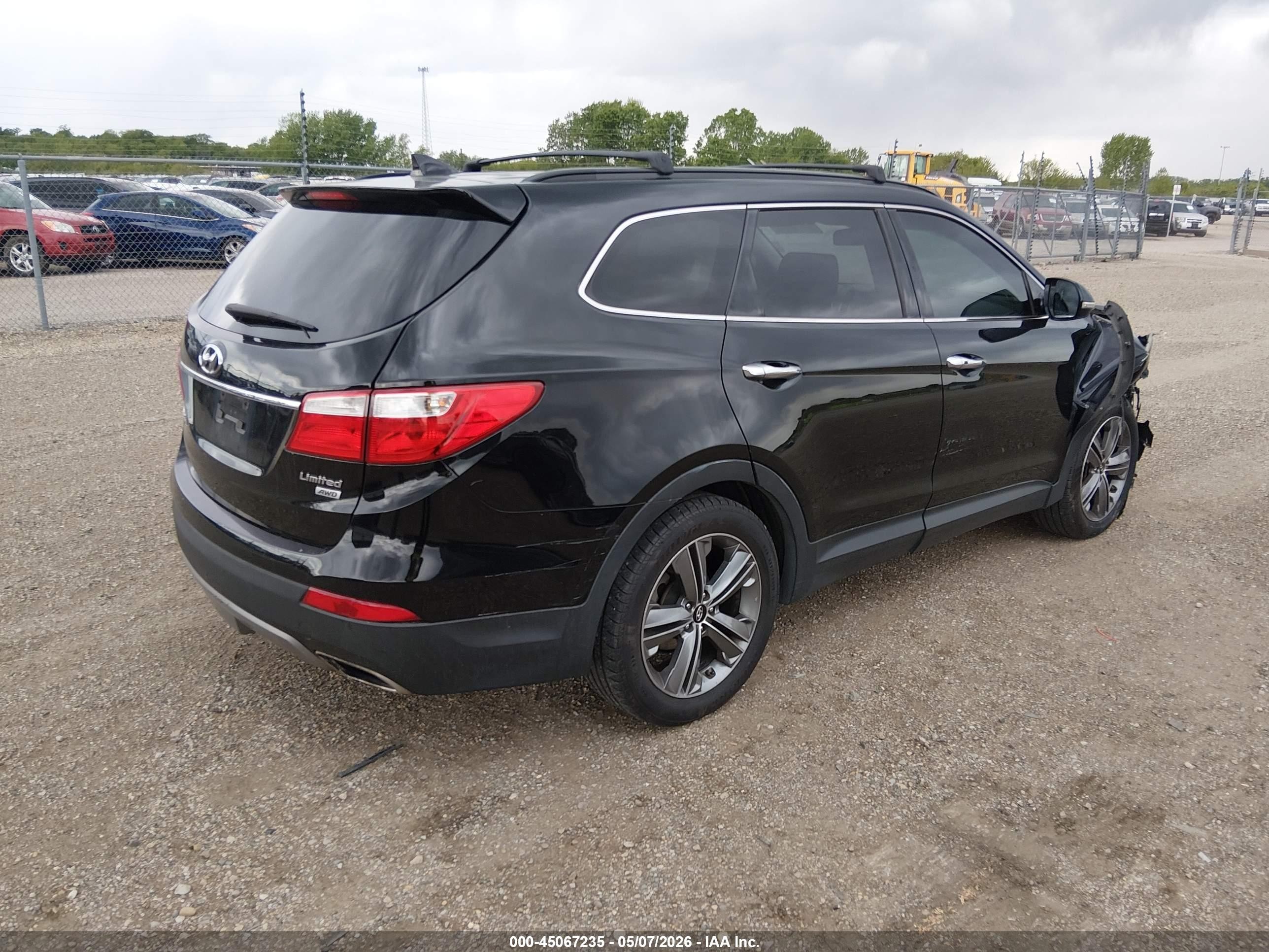 2013 Hyundai Santa Fe Limited Черный vin: KM8SRDHF5DU032855
