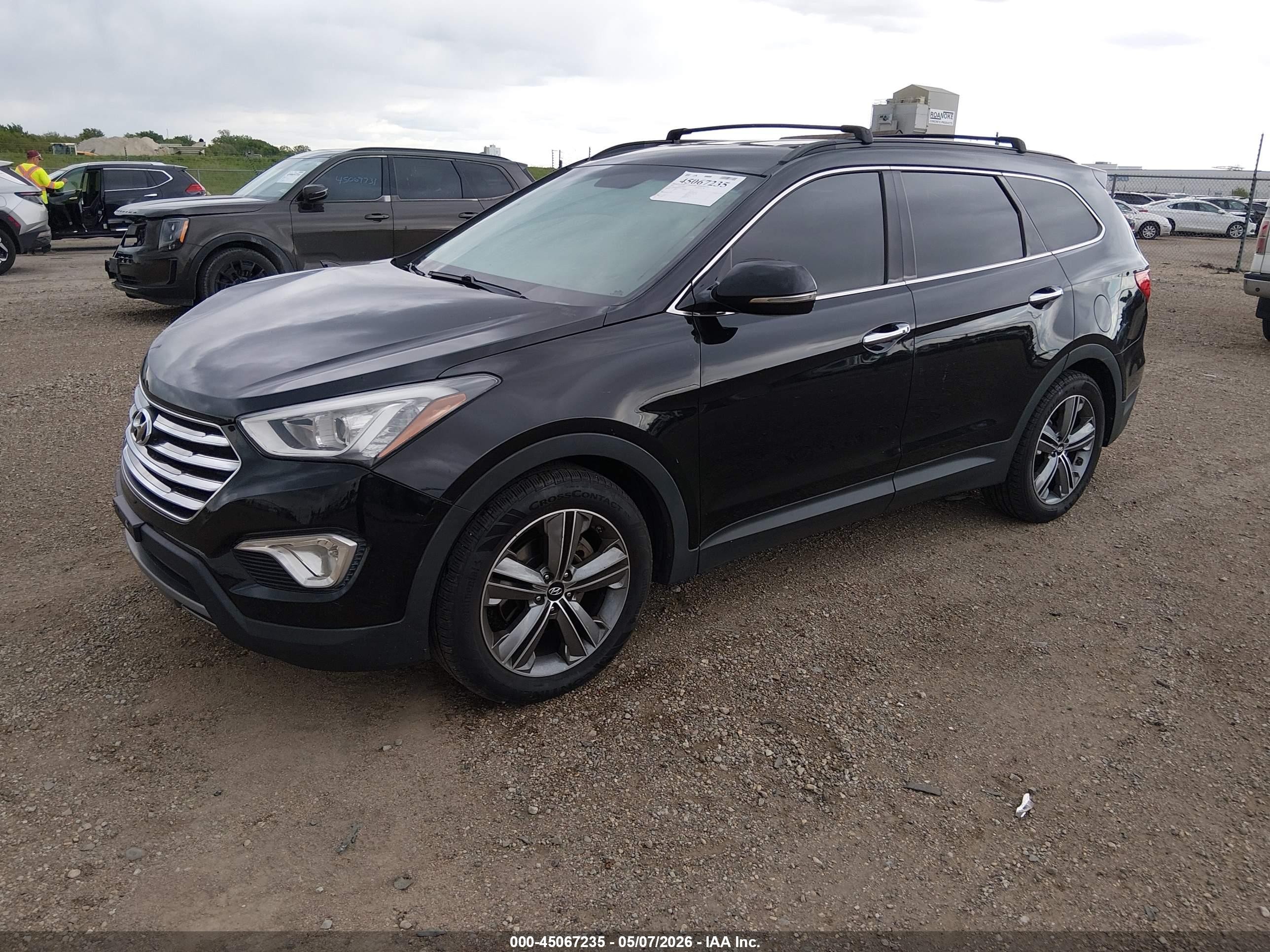2013 Hyundai Santa Fe Limited Черный vin: KM8SRDHF5DU032855