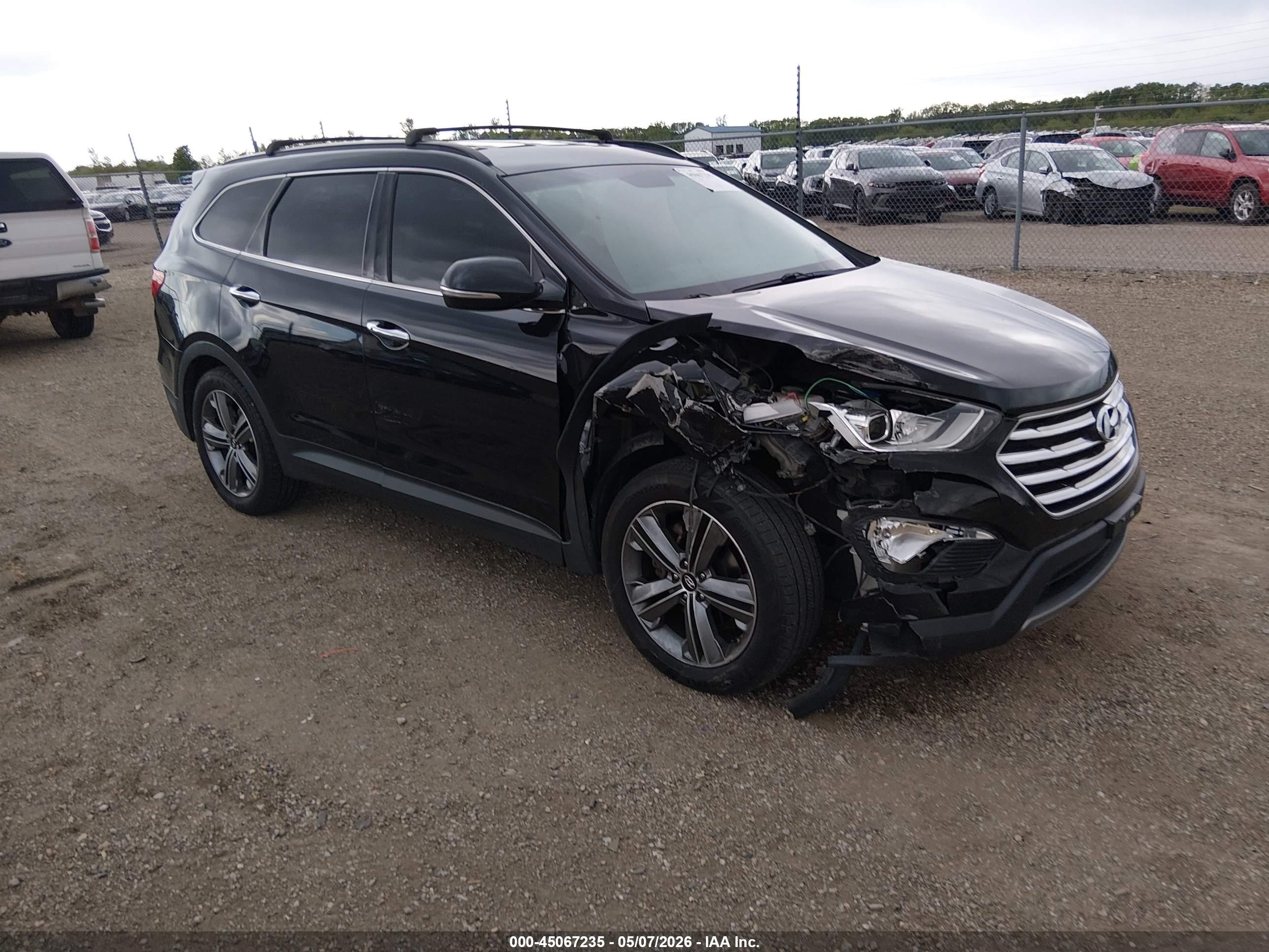 2013 Hyundai Santa Fe Limited Черный vin: KM8SRDHF5DU032855