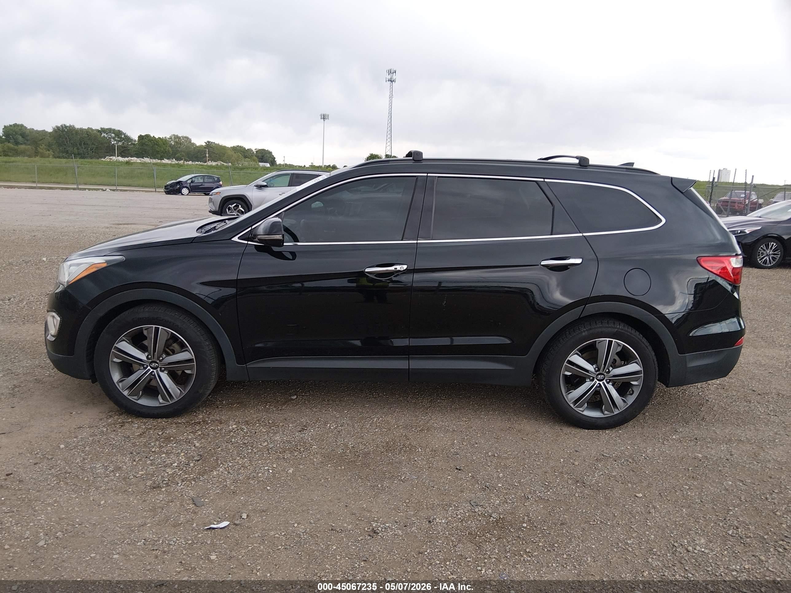2013 Hyundai Santa Fe Limited Черный vin: KM8SRDHF5DU032855