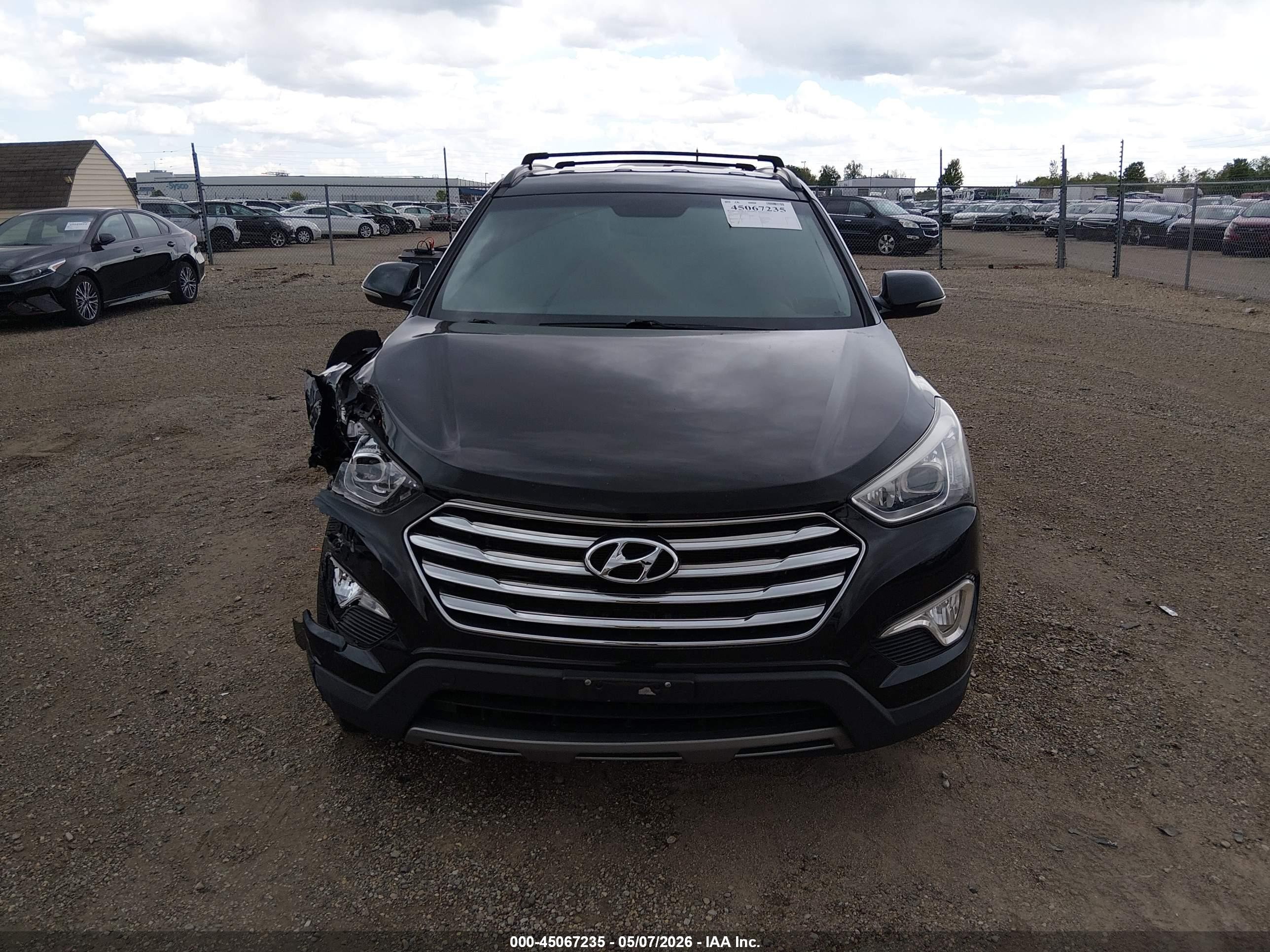 2013 Hyundai Santa Fe Limited Черный vin: KM8SRDHF5DU032855