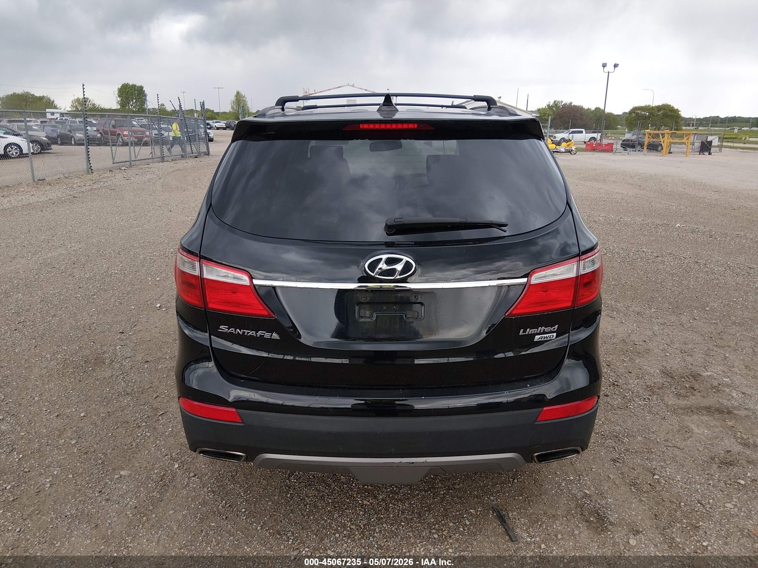 2013 Hyundai Santa Fe Limited Черный vin: KM8SRDHF5DU032855