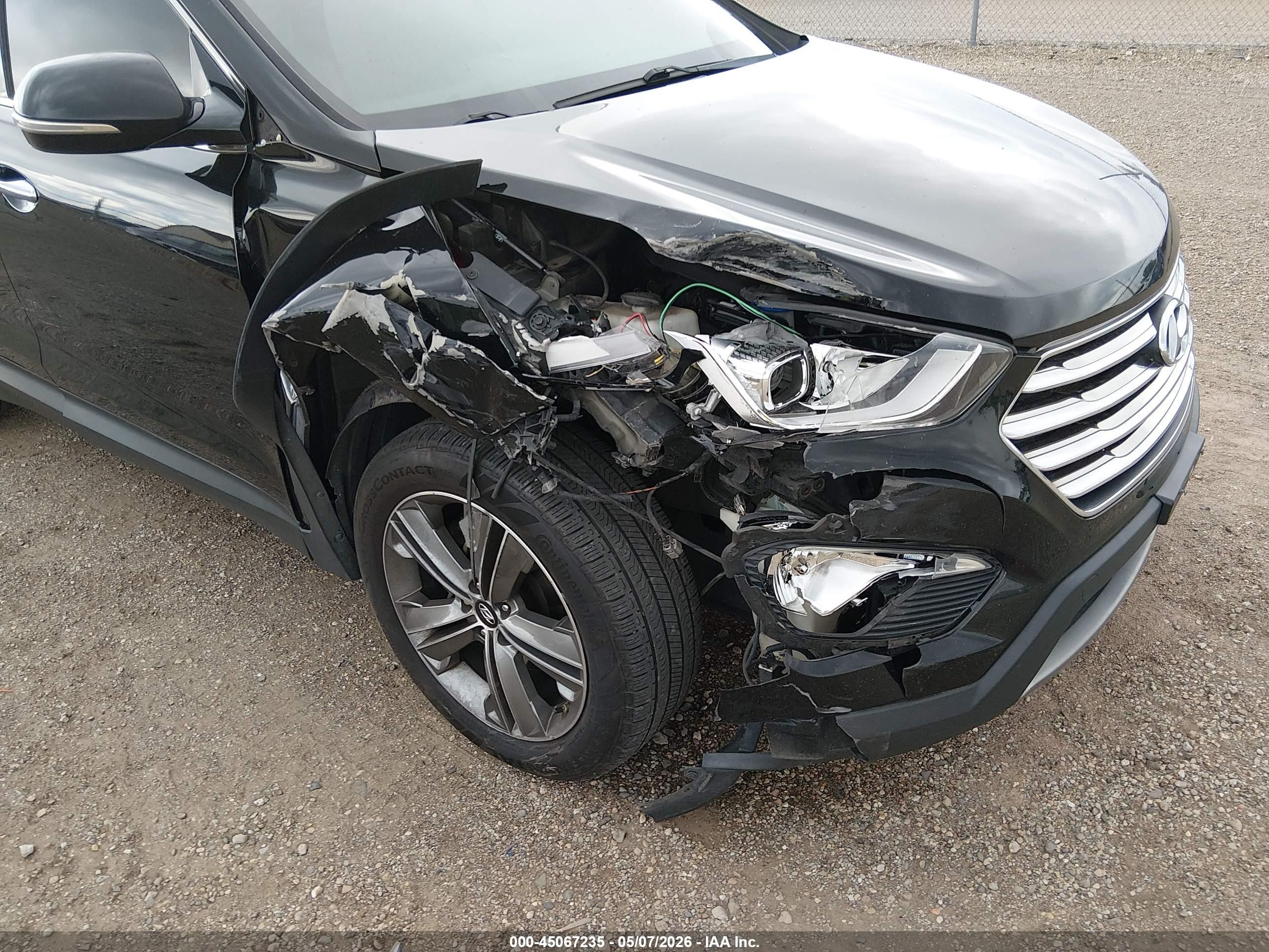 2013 Hyundai Santa Fe Limited Черный vin: KM8SRDHF5DU032855