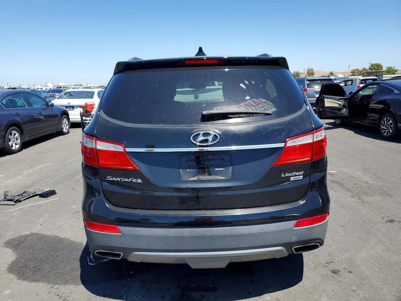 2013 Hyundai Santa Fe Limited Black vin: KM8SRDHF6DU011318