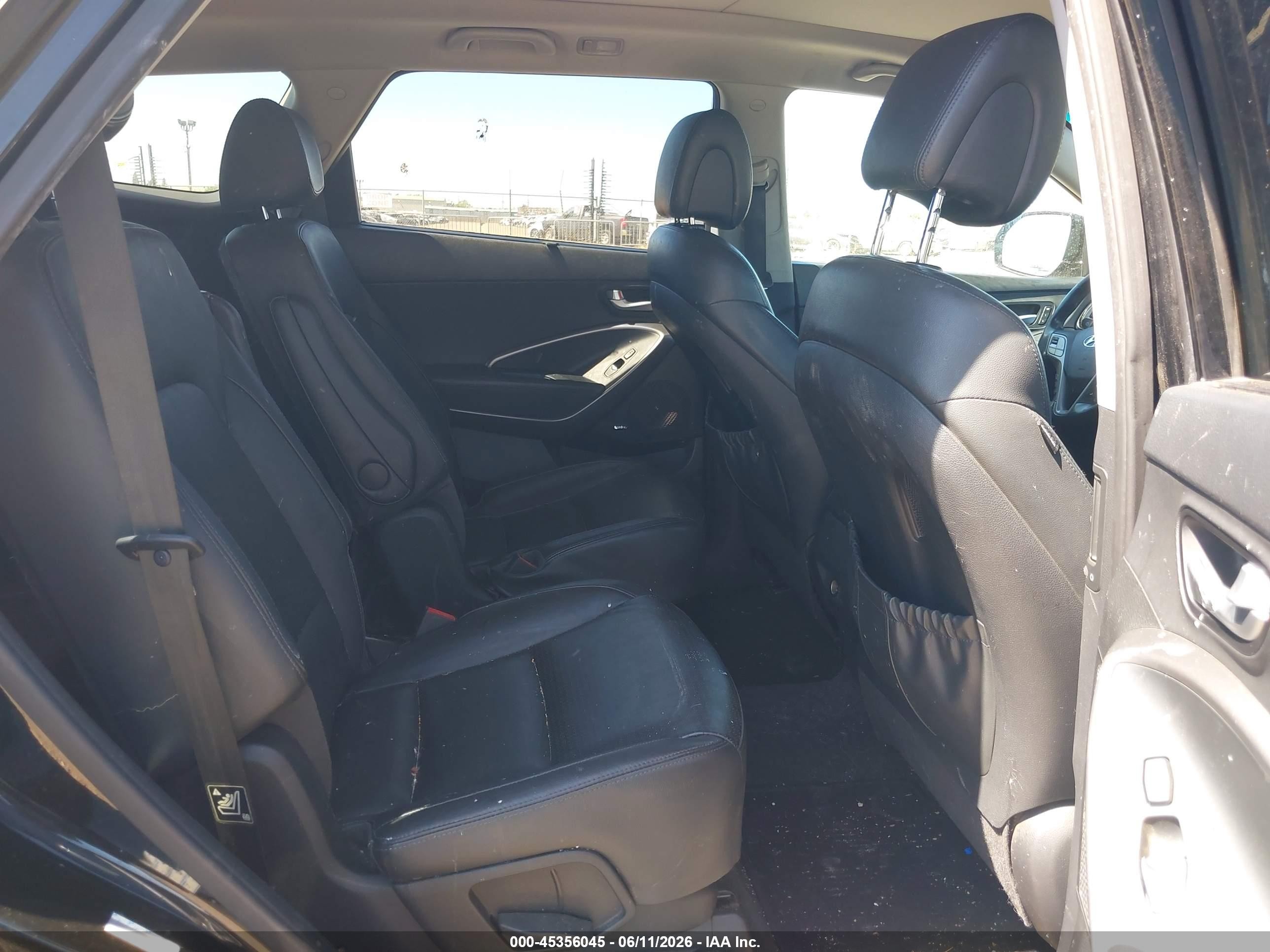 2014 Hyundai Santa Fe Limited Черный vin: KM8SRDHF6EU038617