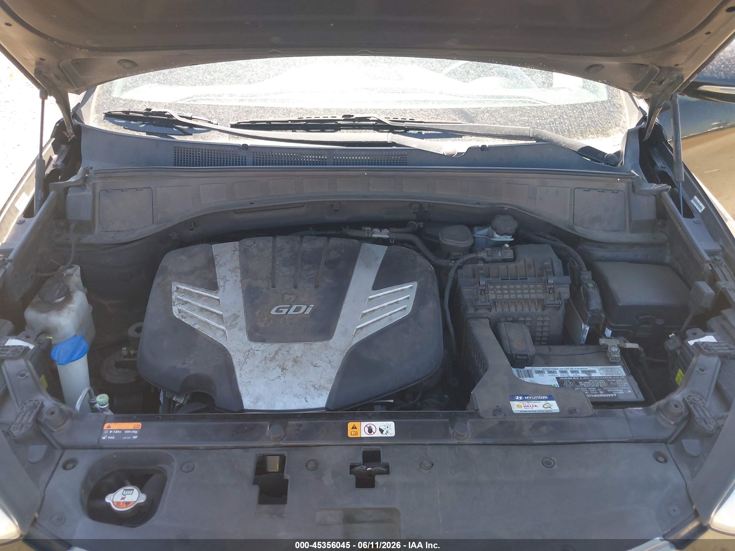 2014 Hyundai Santa Fe Limited Черный vin: KM8SRDHF6EU038617