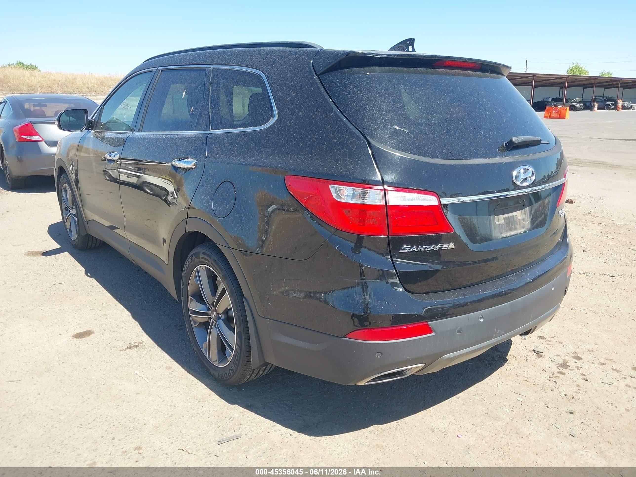 2014 Hyundai Santa Fe Limited Черный vin: KM8SRDHF6EU038617