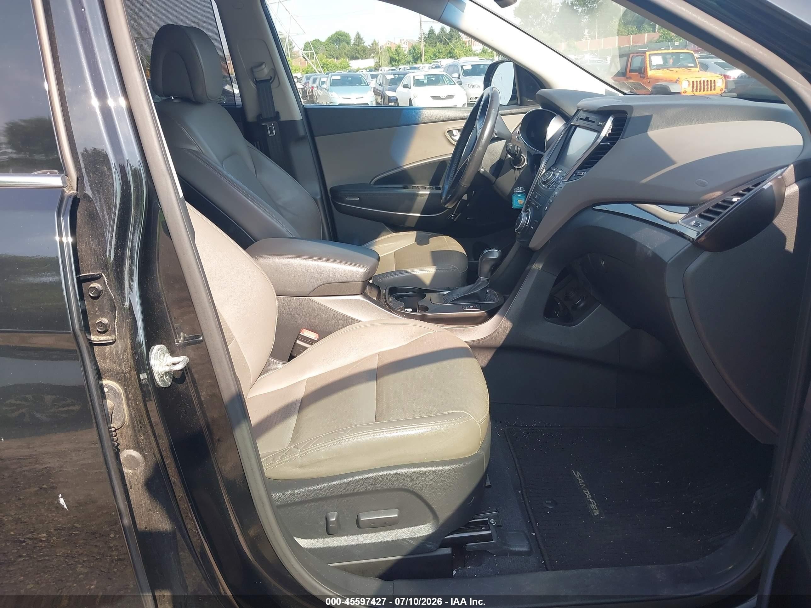 2014 Hyundai Santa Fe Gls Black vin: KM8SRDHF6EU078602