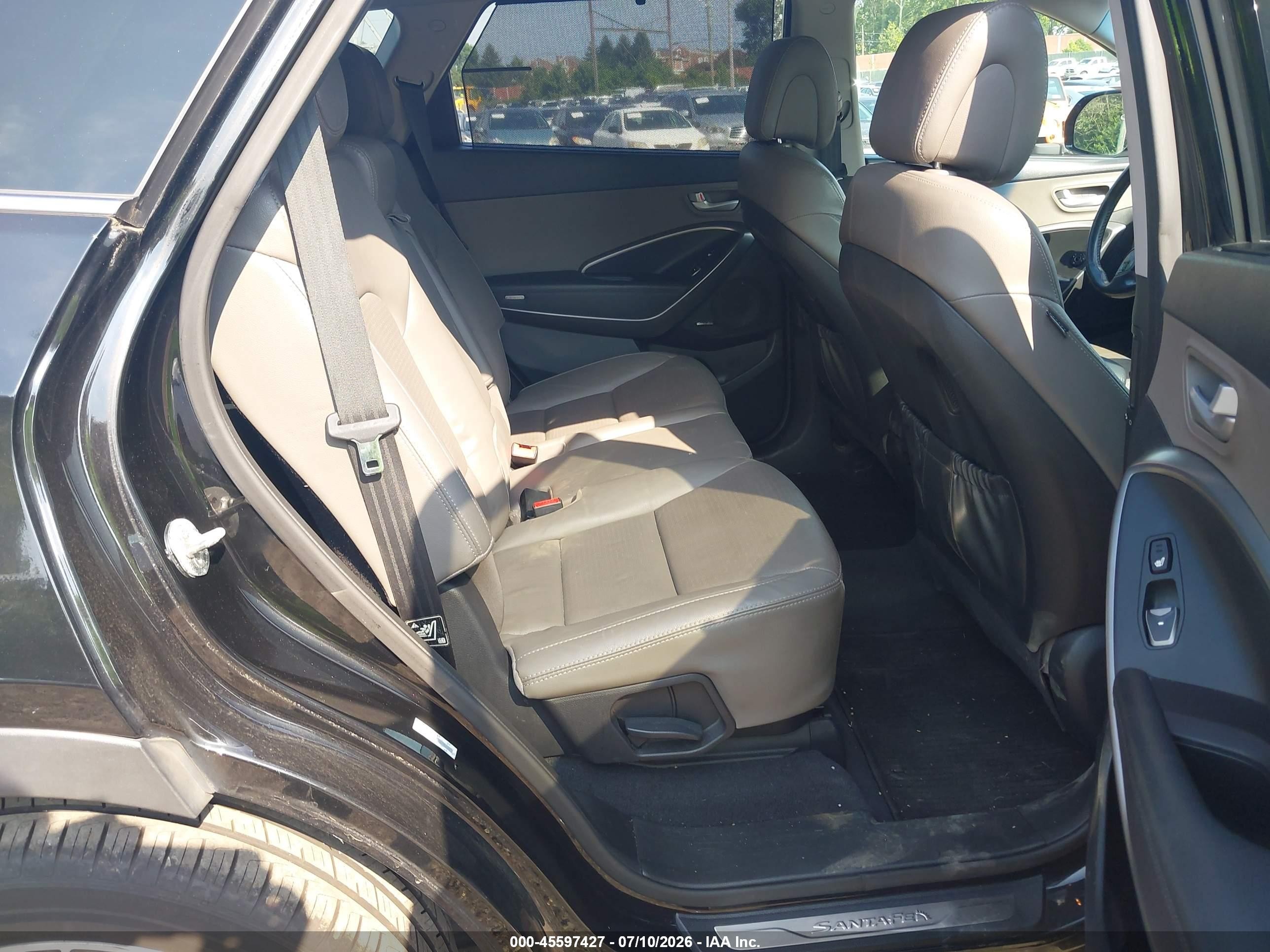 2014 Hyundai Santa Fe Gls Black vin: KM8SRDHF6EU078602