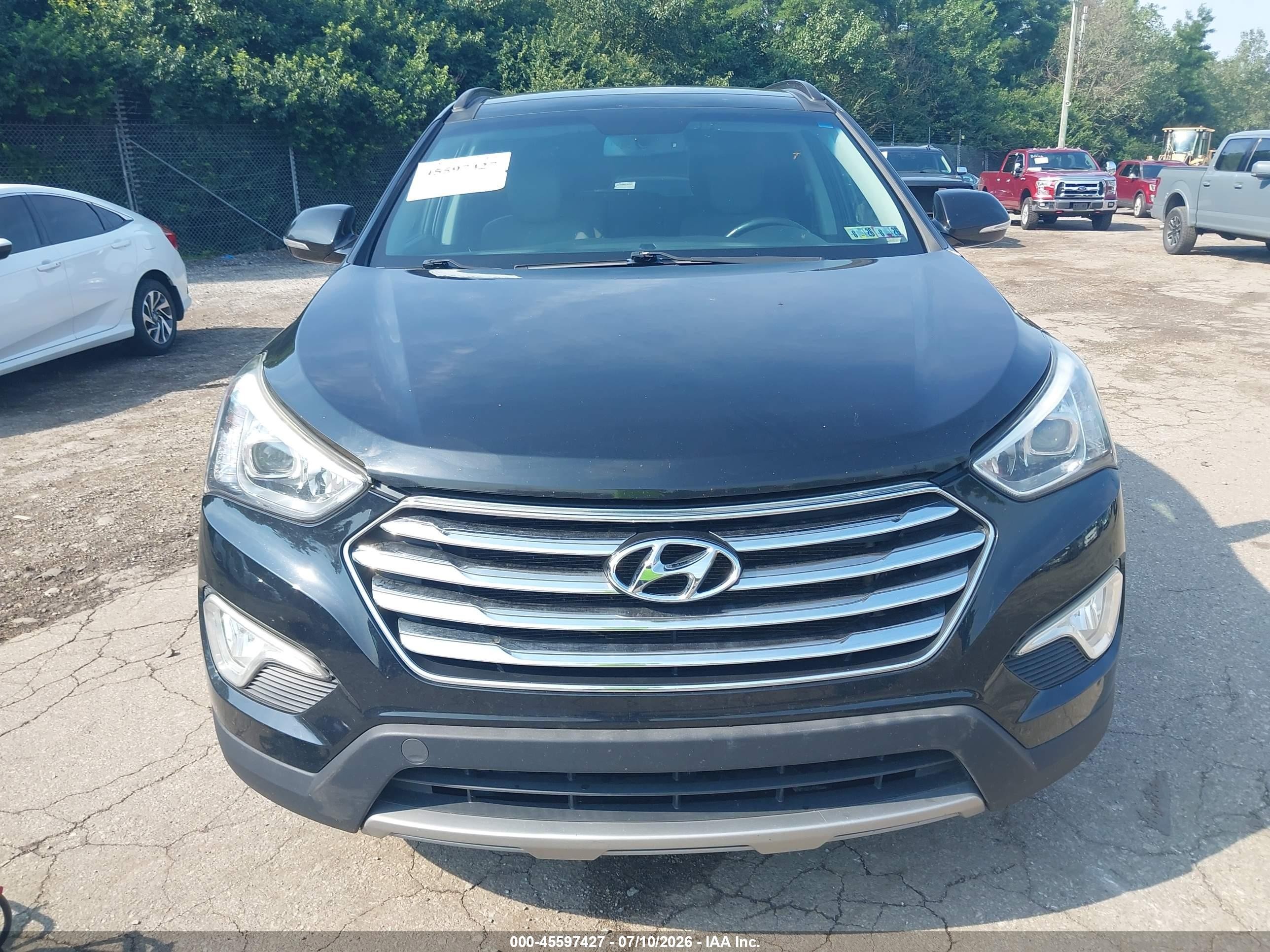 2014 Hyundai Santa Fe Gls Black vin: KM8SRDHF6EU078602