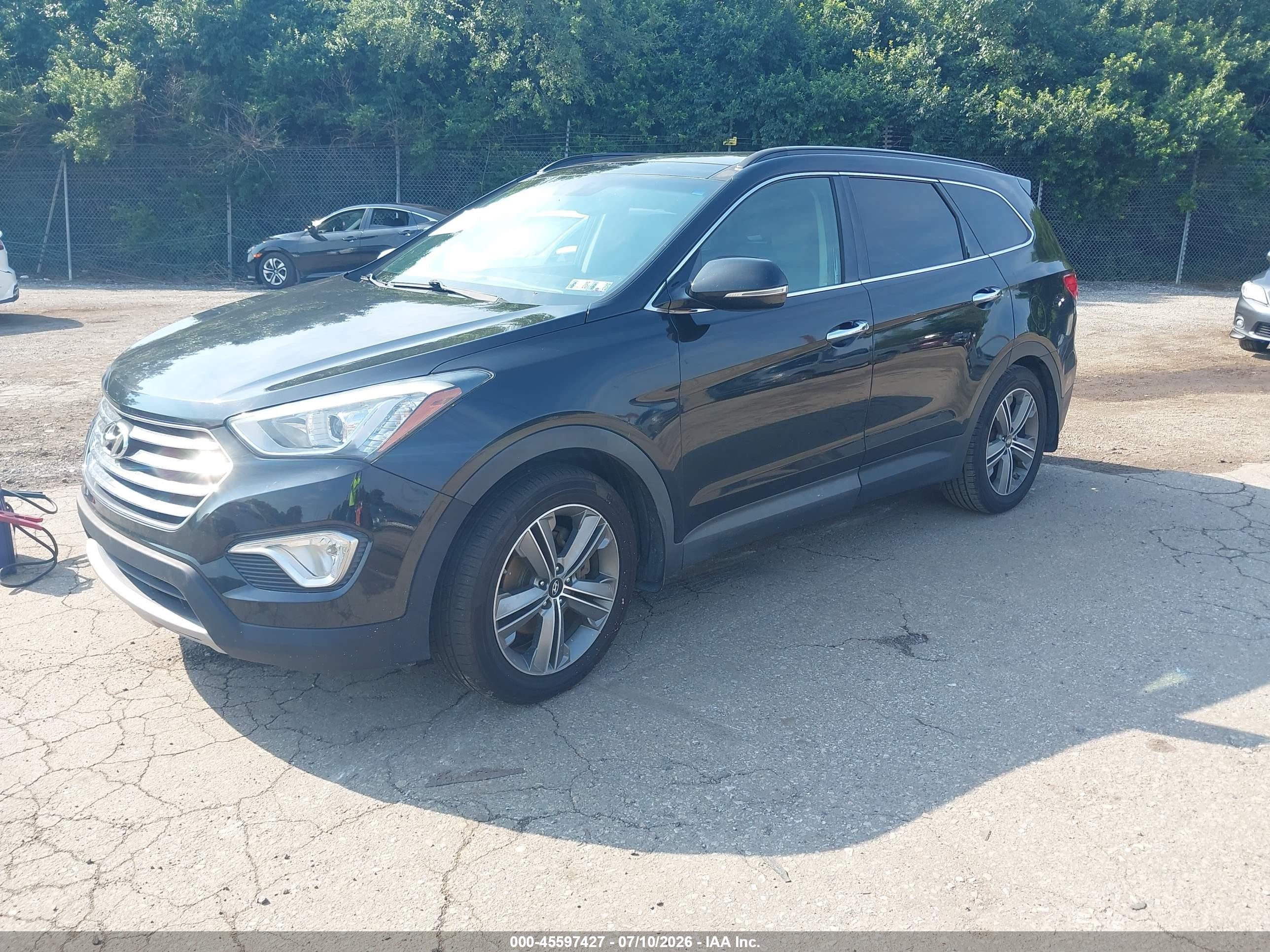 2014 Hyundai Santa Fe Gls Black vin: KM8SRDHF6EU078602