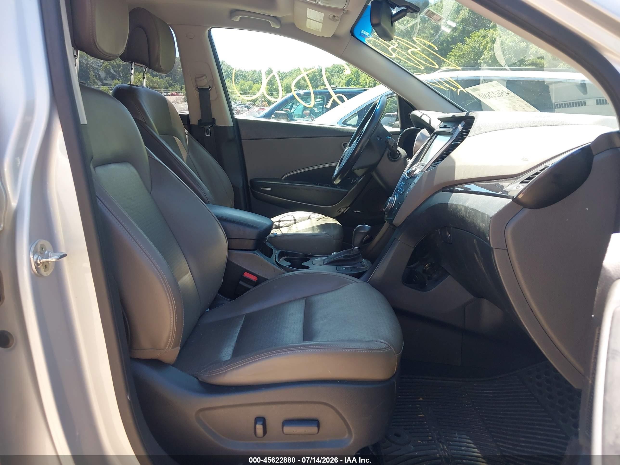2014 Hyundai Santa Fe Limited Silver vin: KM8SRDHF6EU087400