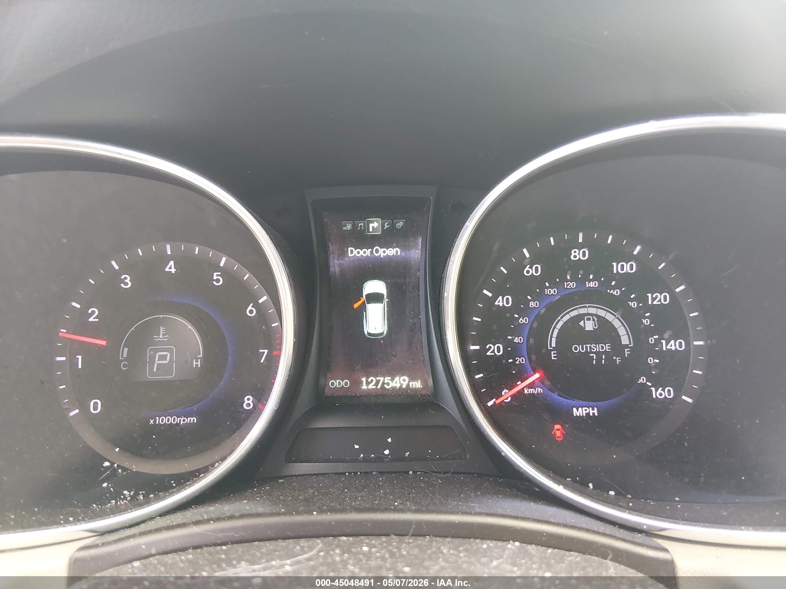 2015 Hyundai Santa Fe Gls White vin: KM8SRDHF6FU109302