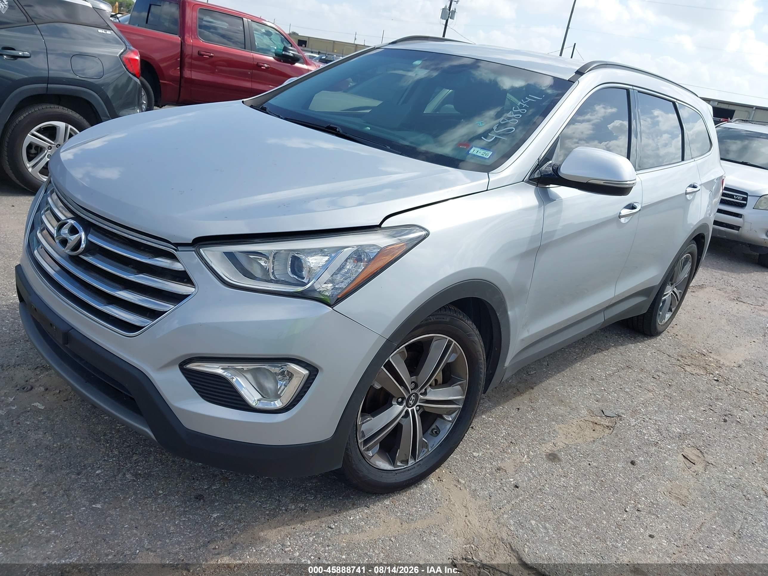 2013 Hyundai Santa Fe Limited Серебряный vin: KM8SRDHF7DU014258