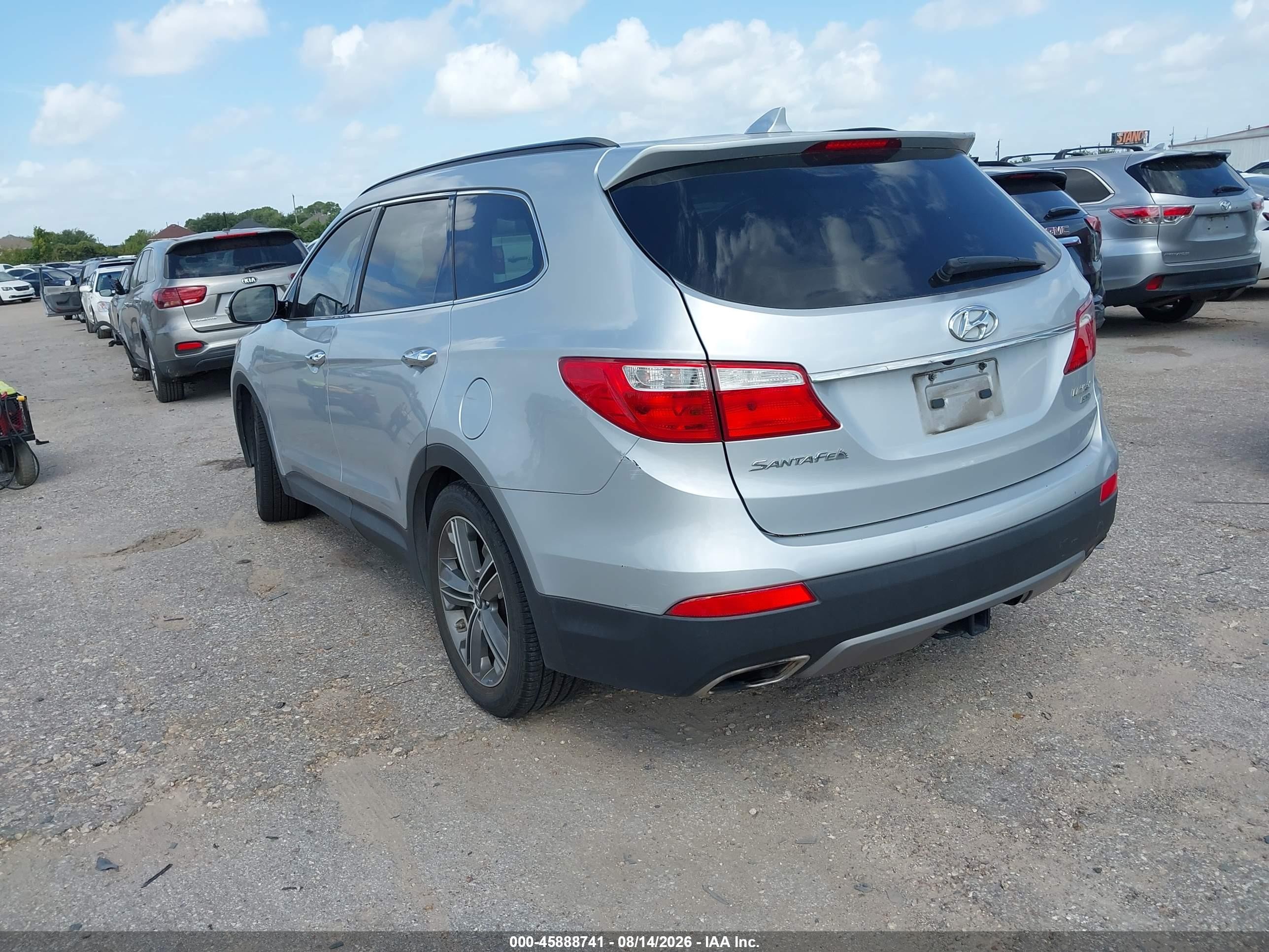 2013 Hyundai Santa Fe Limited Серебряный vin: KM8SRDHF7DU014258