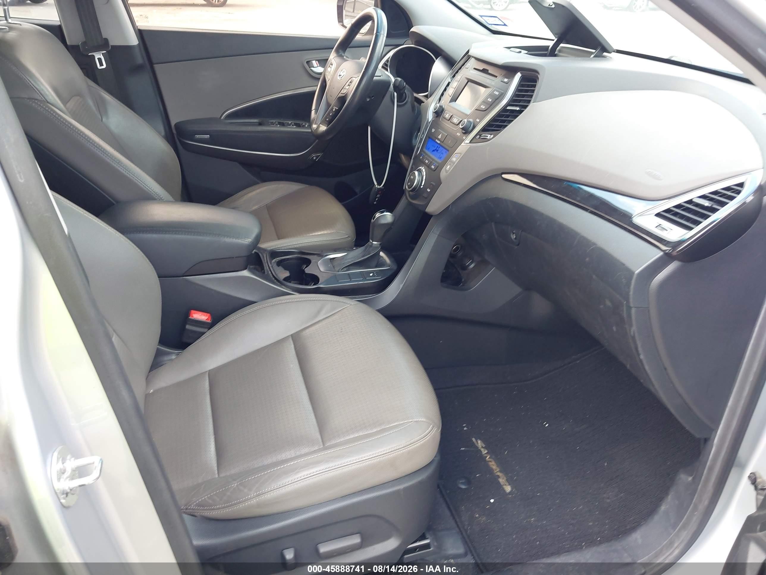2013 Hyundai Santa Fe Limited Серебряный vin: KM8SRDHF7DU014258