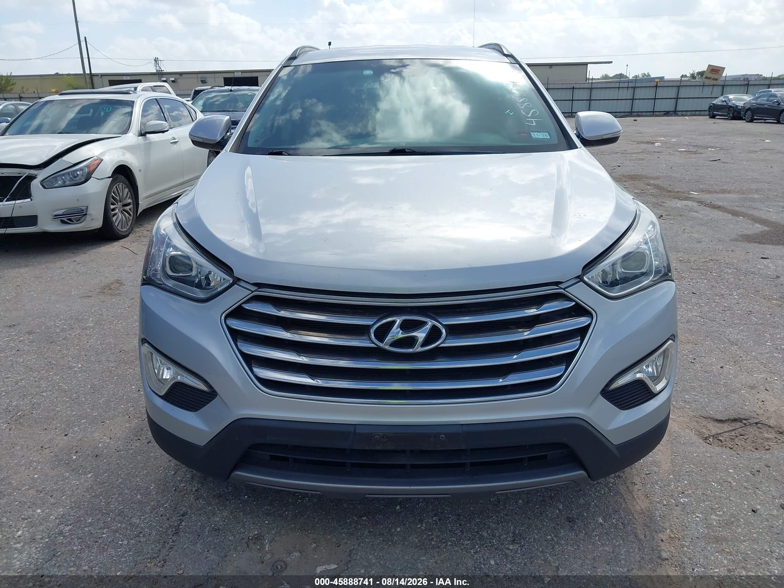 2013 Hyundai Santa Fe Limited Серебряный vin: KM8SRDHF7DU014258