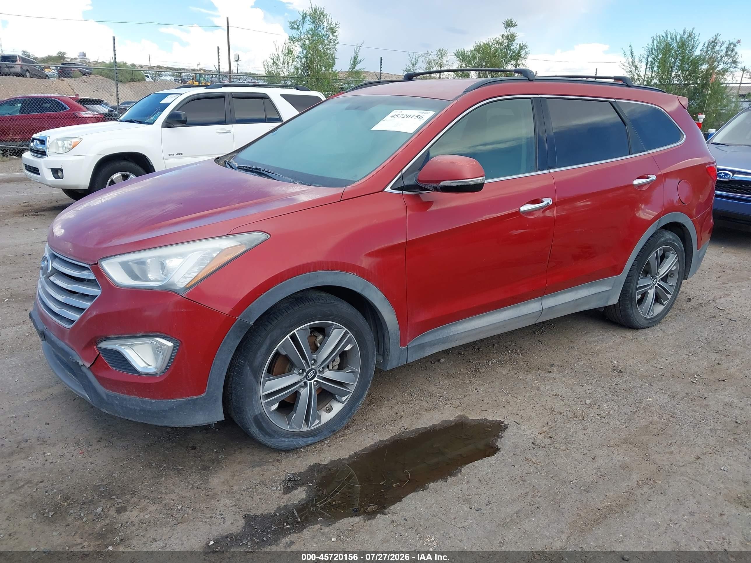 2013 Hyundai Santa Fe Limited Red vin: KM8SRDHF7DU032419