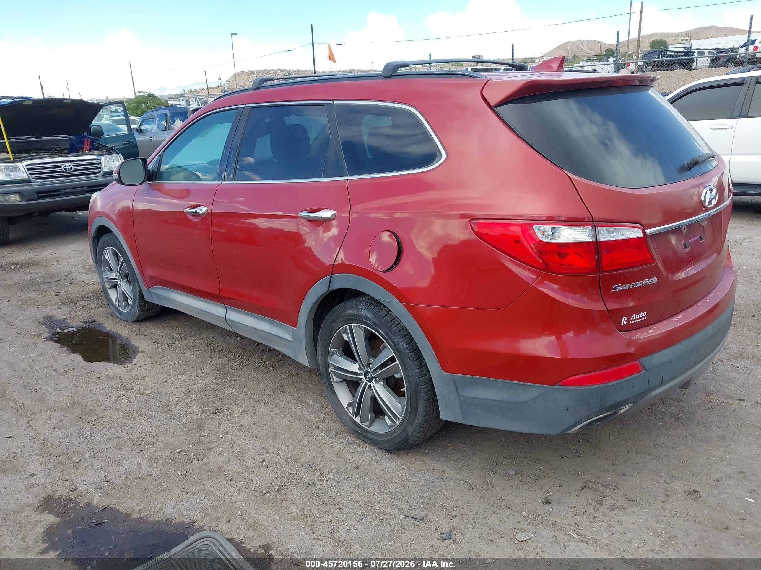 2013 Hyundai Santa Fe Limited Red vin: KM8SRDHF7DU032419