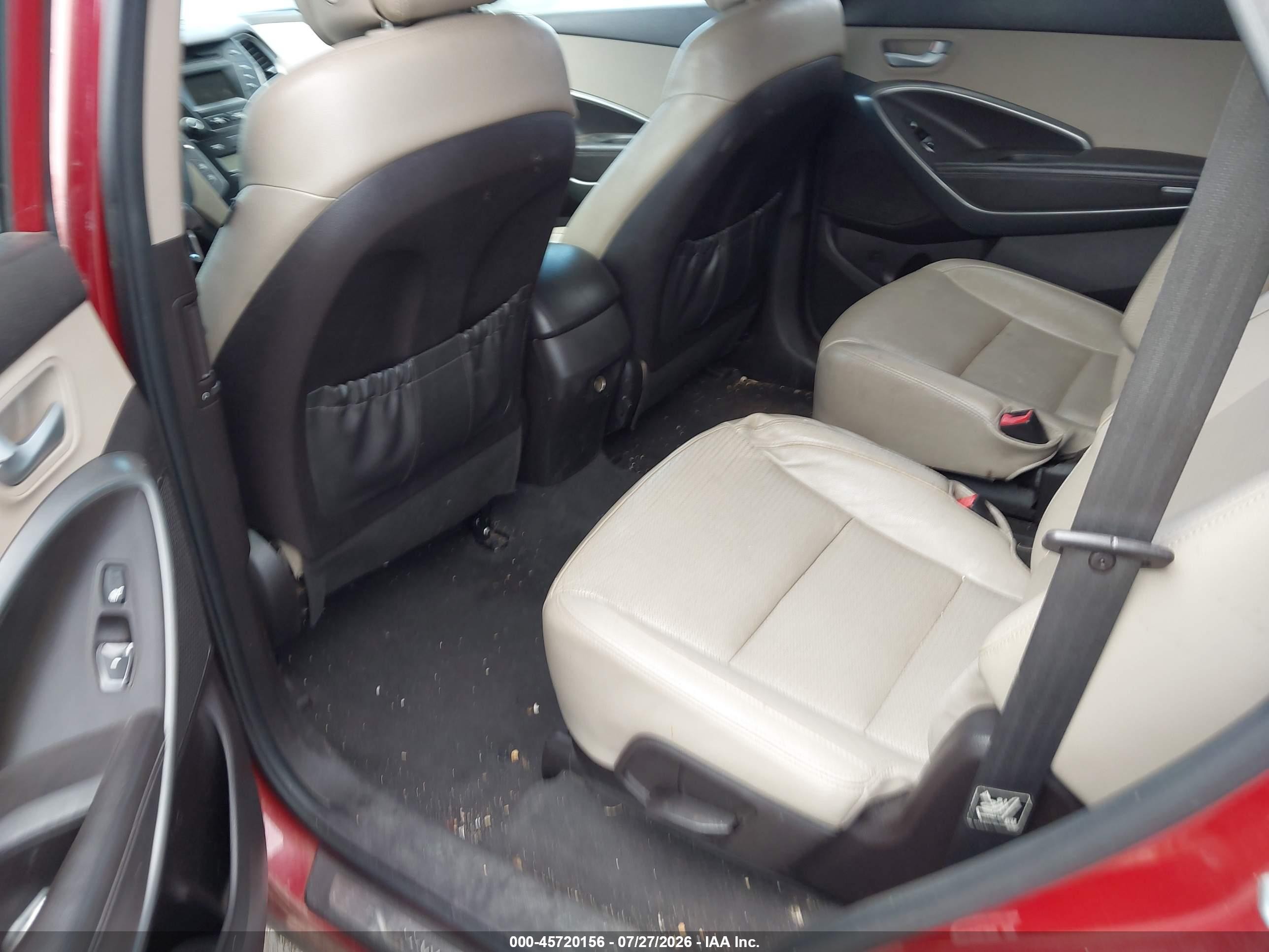 2013 Hyundai Santa Fe Limited Red vin: KM8SRDHF7DU032419
