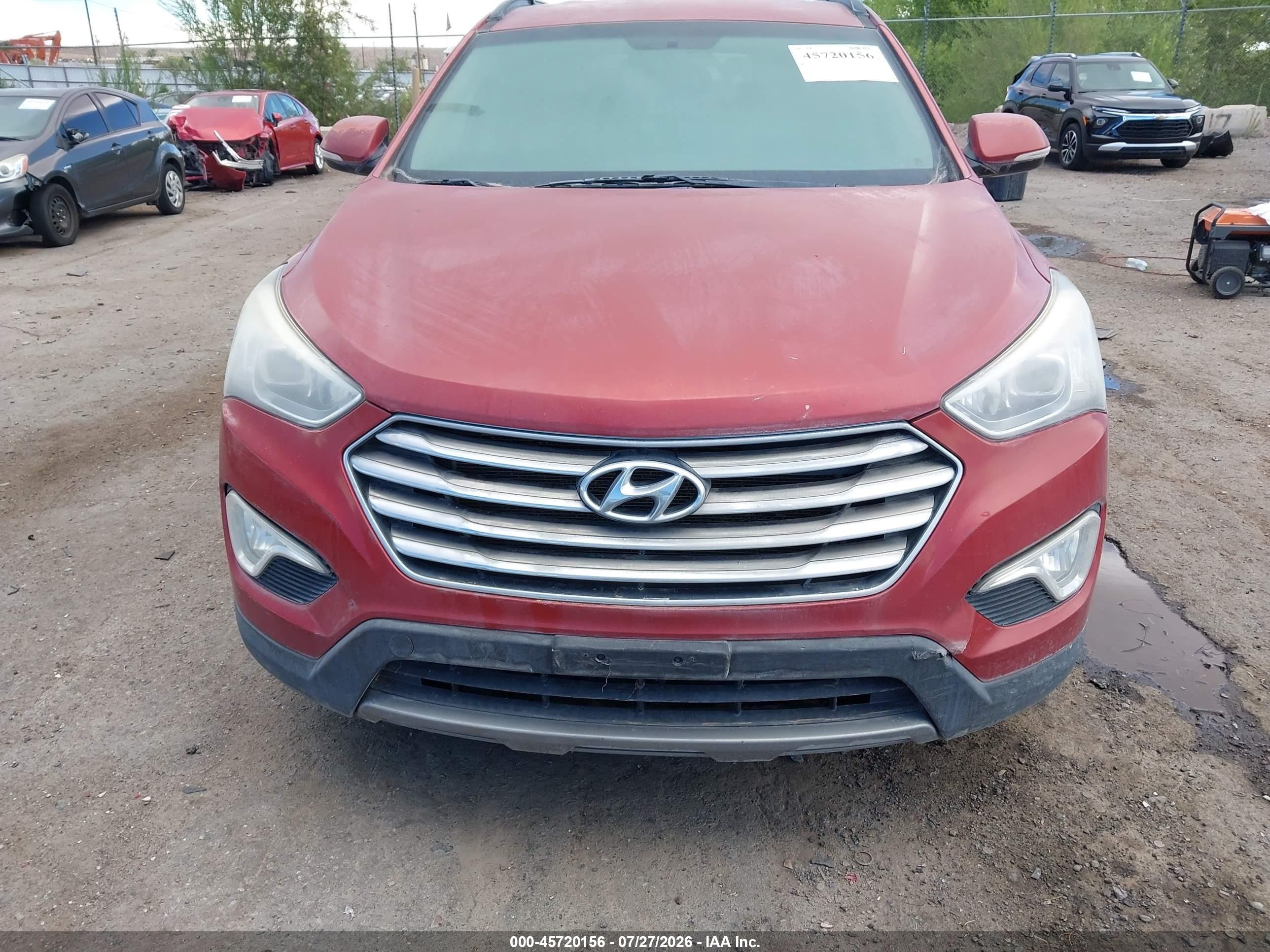 2013 Hyundai Santa Fe Limited Red vin: KM8SRDHF7DU032419