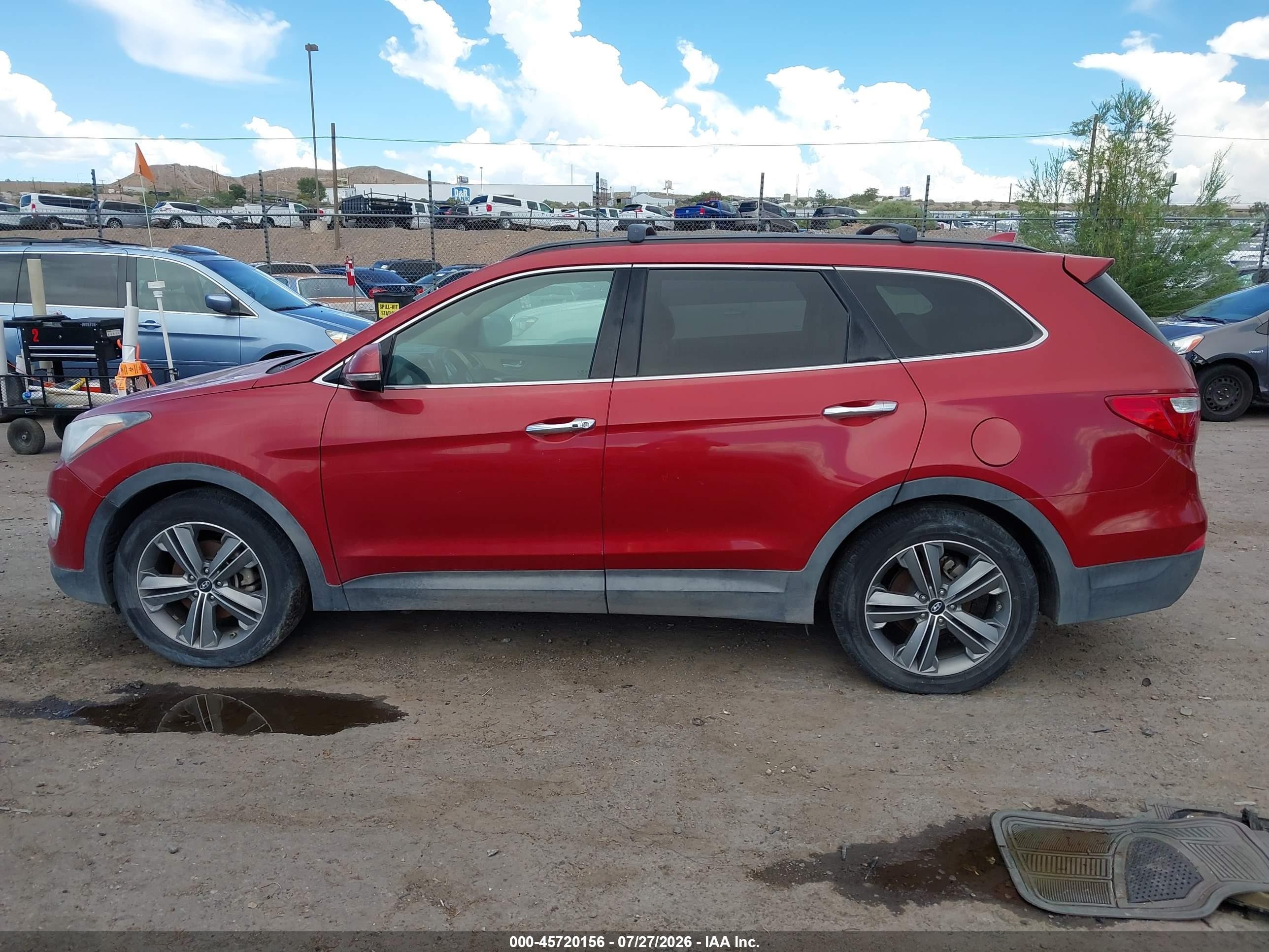 2013 Hyundai Santa Fe Limited Red vin: KM8SRDHF7DU032419
