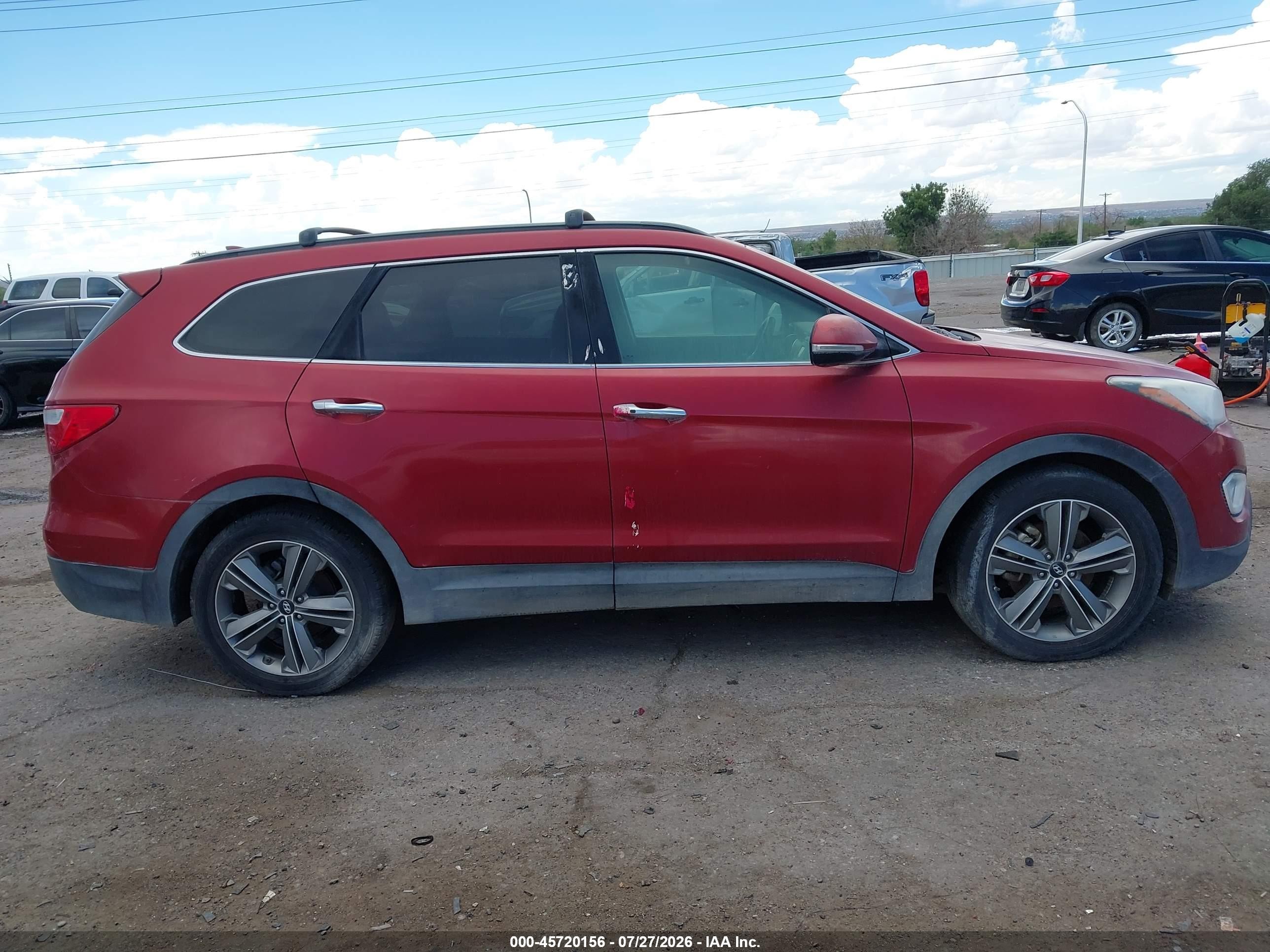 2013 Hyundai Santa Fe Limited Red vin: KM8SRDHF7DU032419