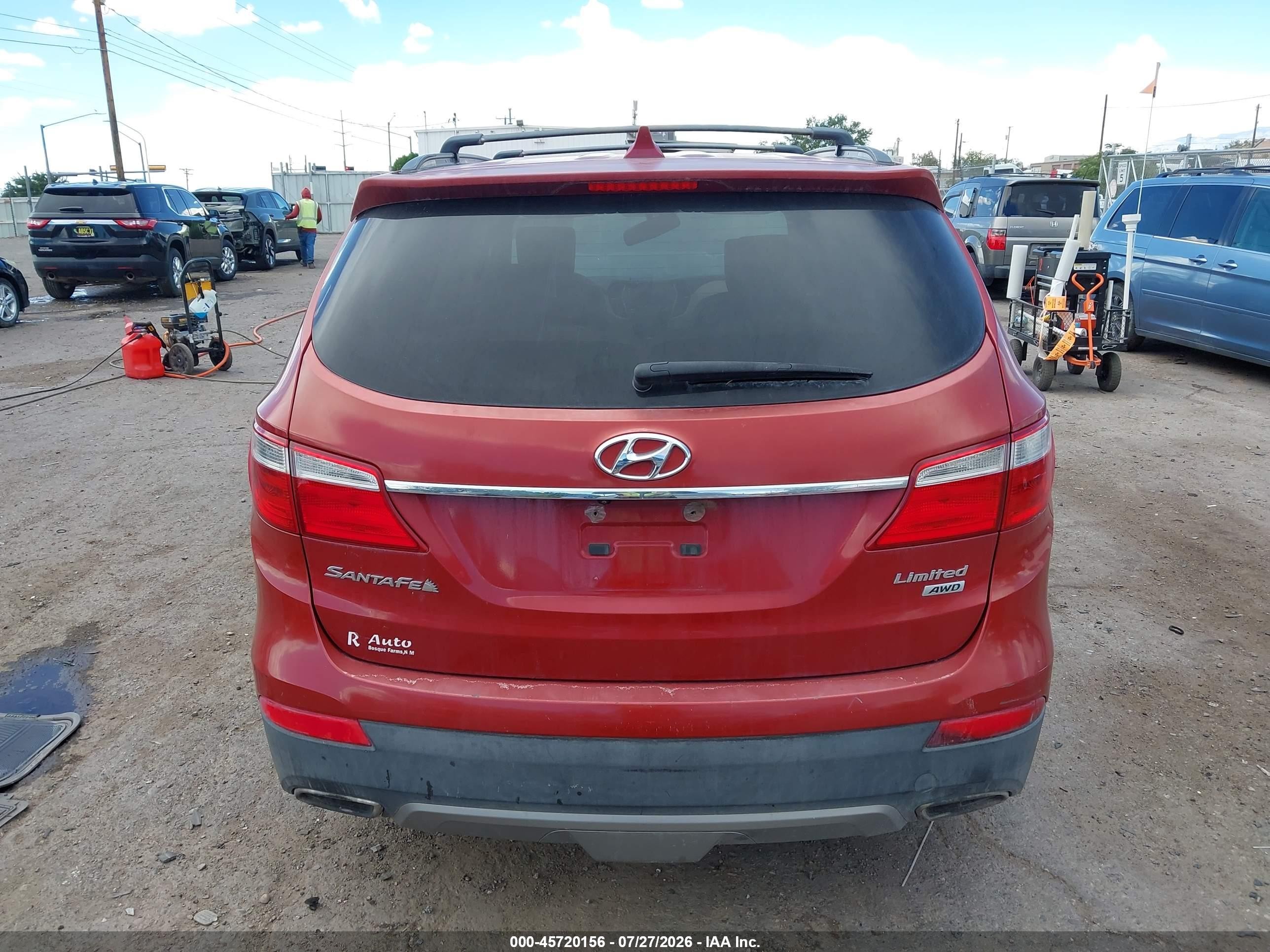 2013 Hyundai Santa Fe Limited Red vin: KM8SRDHF7DU032419