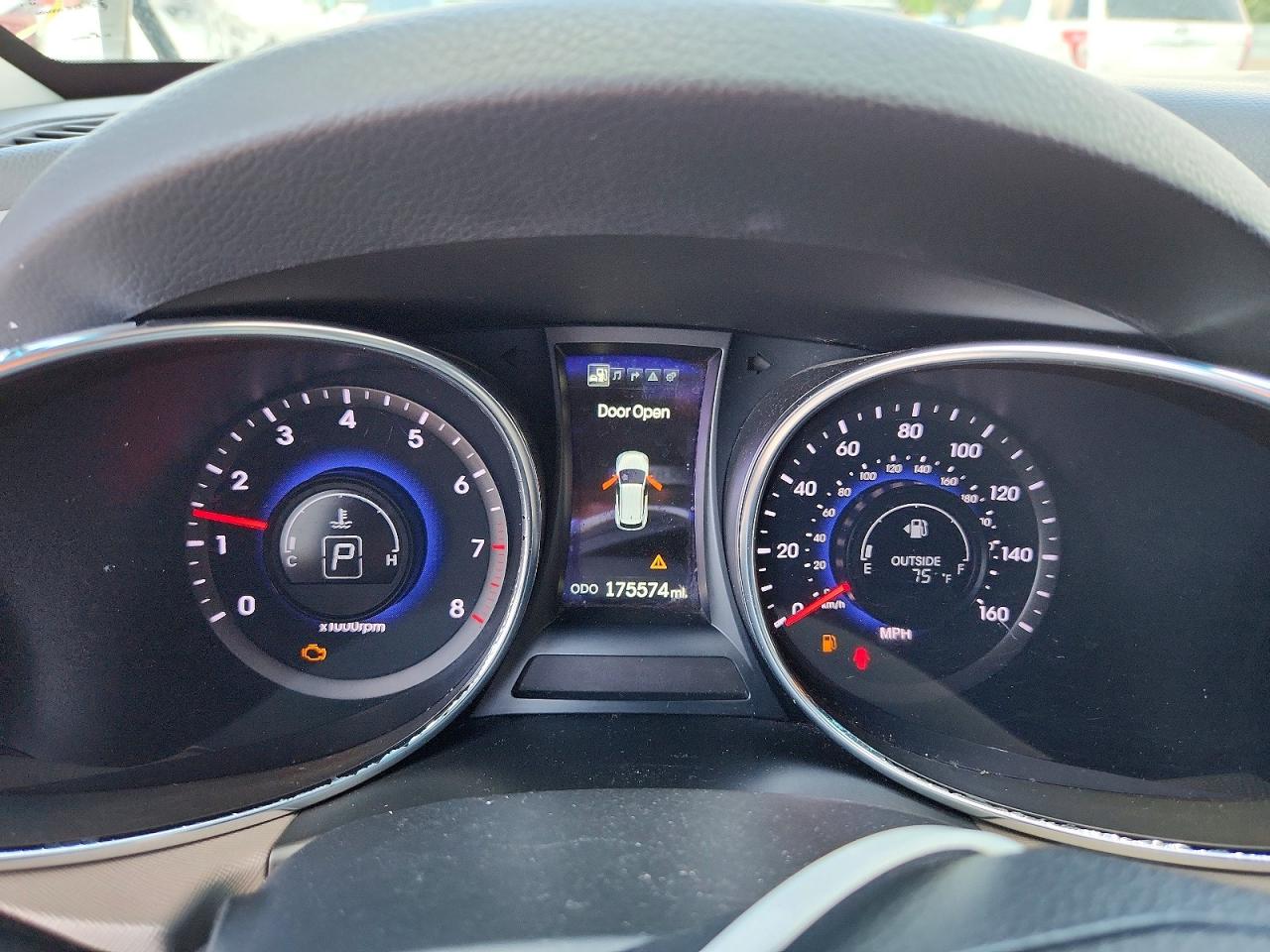2014 Hyundai Santa Fe Gls White vin: KM8SRDHF7EU073795