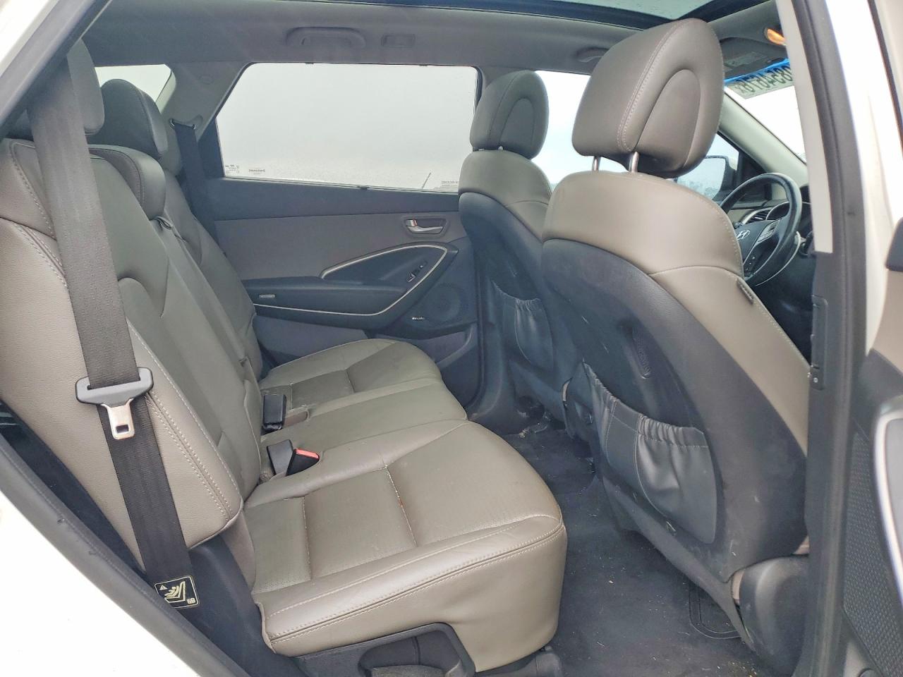 2014 Hyundai Santa Fe Gls White vin: KM8SRDHF7EU077667
