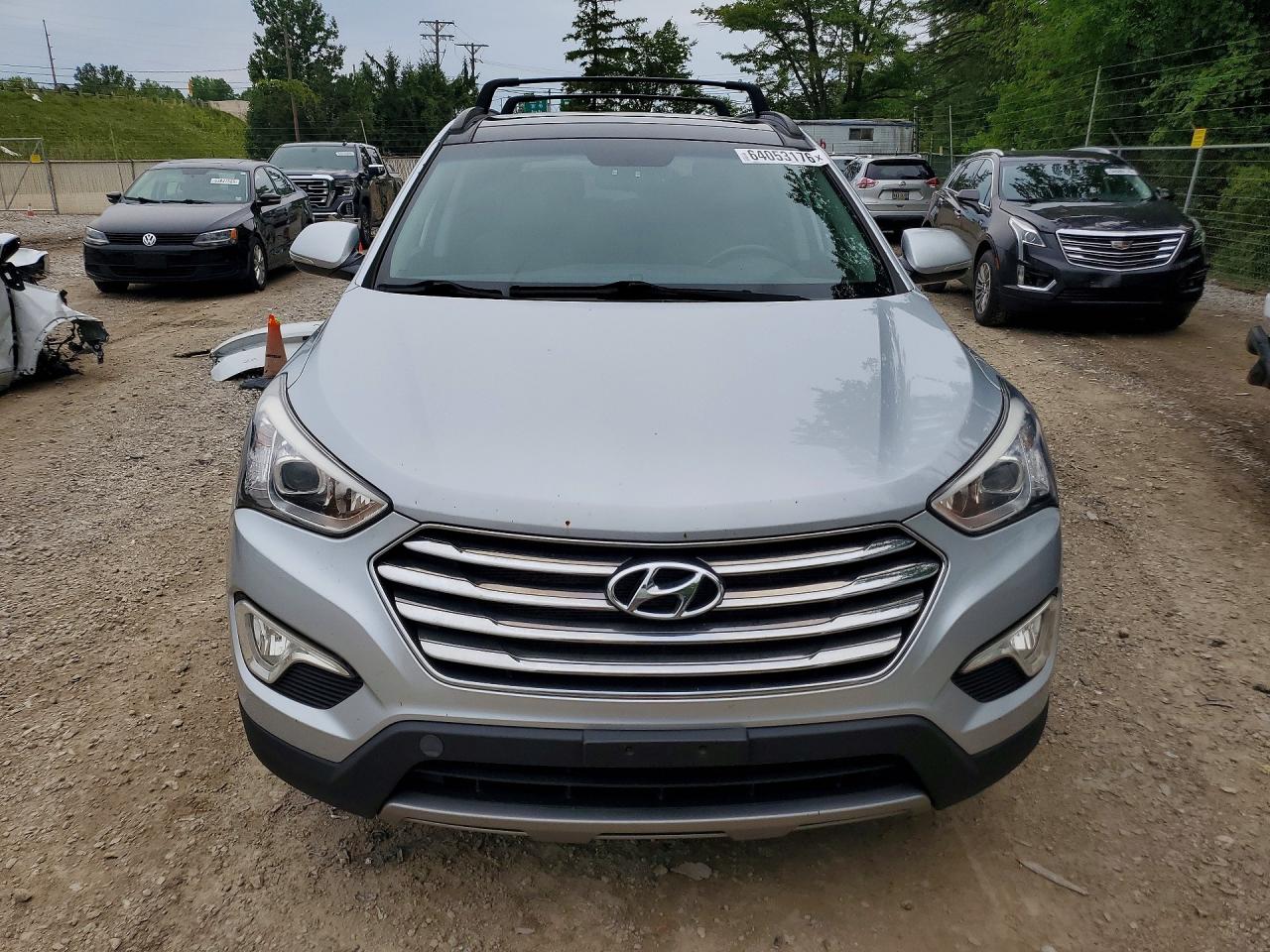 2015 Hyundai Santa Fe Limited Silver vin: KM8SRDHF7FU103816