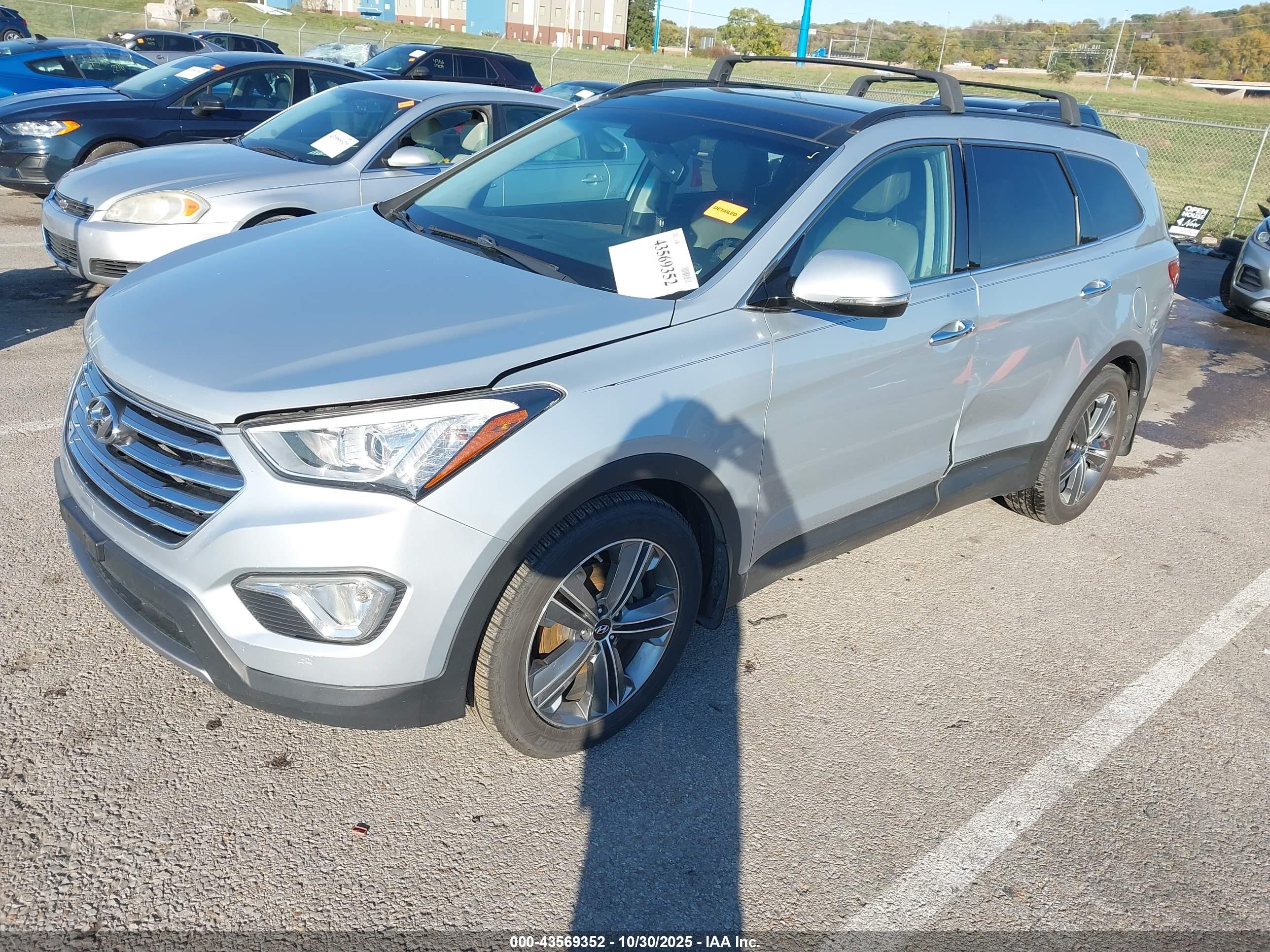 2015 Hyundai Santa Fe Gls Silver vin: KM8SRDHF7FU106604
