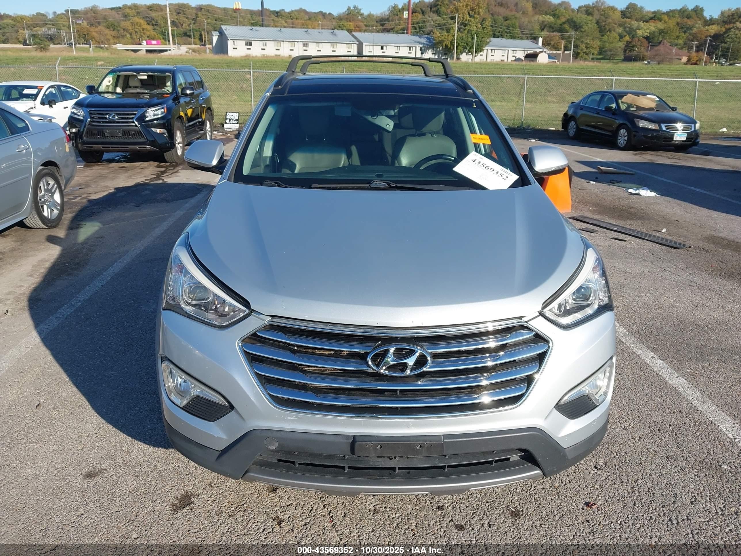 2015 Hyundai Santa Fe Gls Silver vin: KM8SRDHF7FU106604